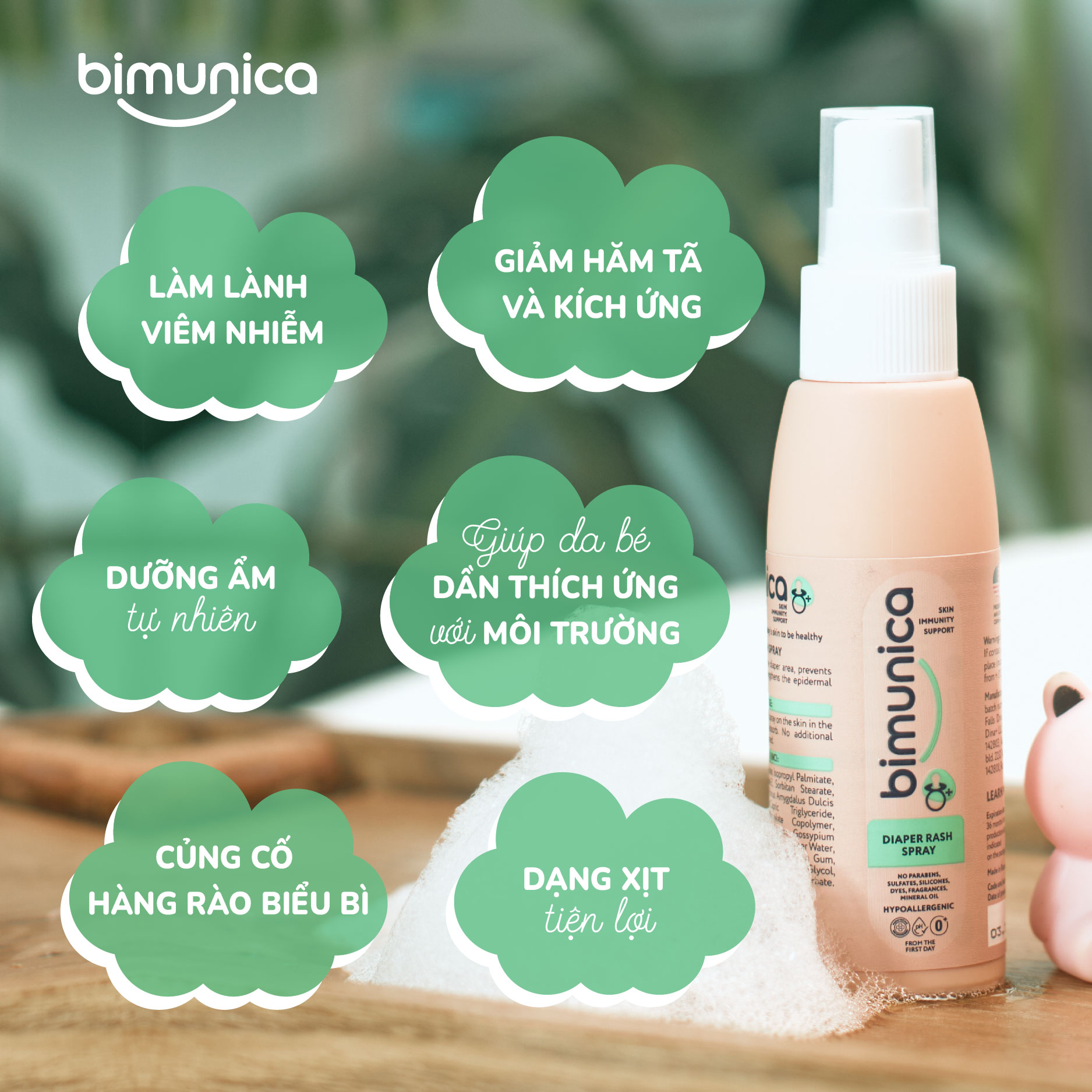 Mô tả Sữa Tắm Gội & Xịt Chống Hăm & Dung Dịch Vệ Sinh Bé Trai Gái - 4