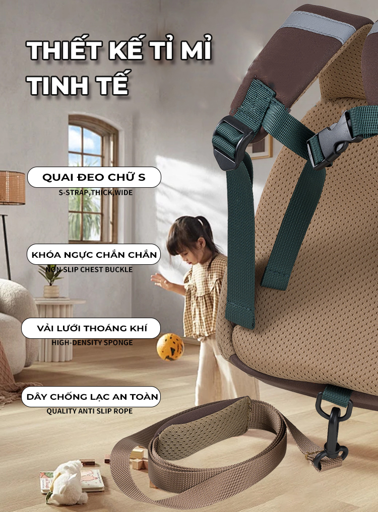 Mô tả Balo trẻ em mẫu giáo mầm non 1989KIDS từ 2 đến 5 tuổi,chất liệu mềm mại,hình nấm đáng yêu,Balo trẻ em cho bé trai bé gái - 3