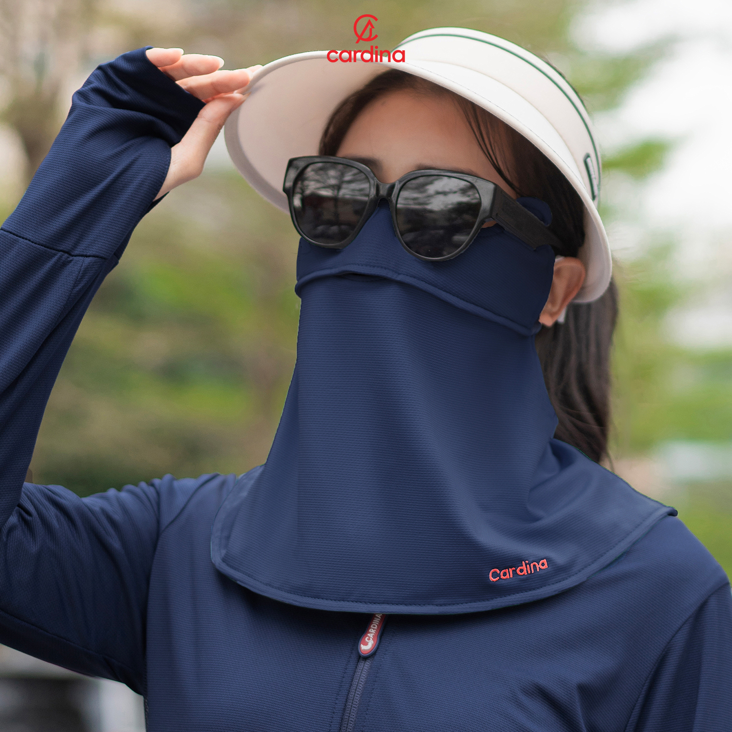 Mô tả Khẩu Trang 𝐂𝐀𝐑𝐃𝐈𝐍𝐀 Chất Aircool mát lạnh chống tia UV bản vải quây bảo vệ vùng cổ triệt để 4KTL03 - 8