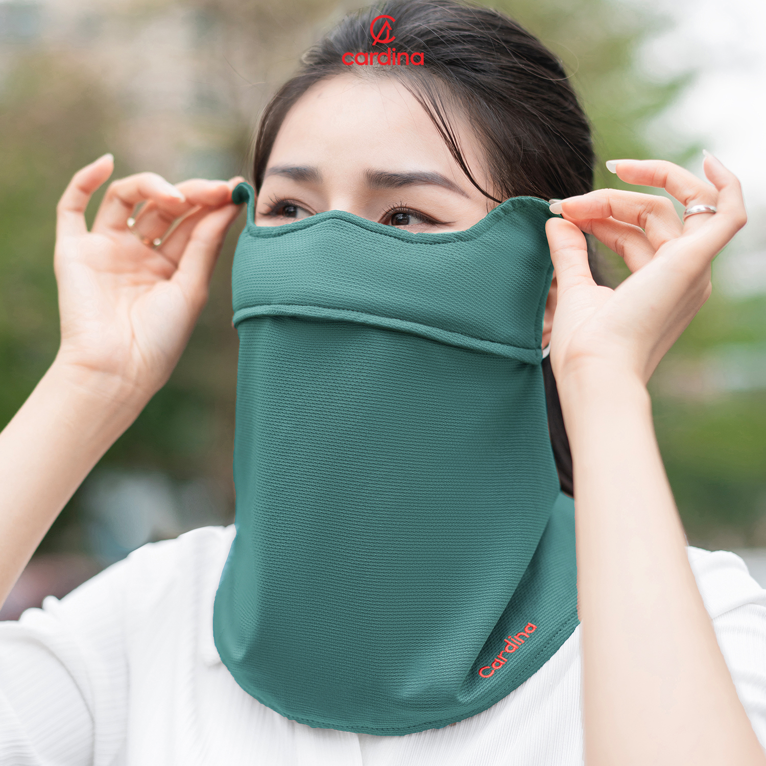 Mô tả Khẩu Trang 𝐂𝐀𝐑𝐃𝐈𝐍𝐀 Chất Aircool mát lạnh chống tia UV bản vải quây bảo vệ vùng cổ triệt để 4KTL03 - 2