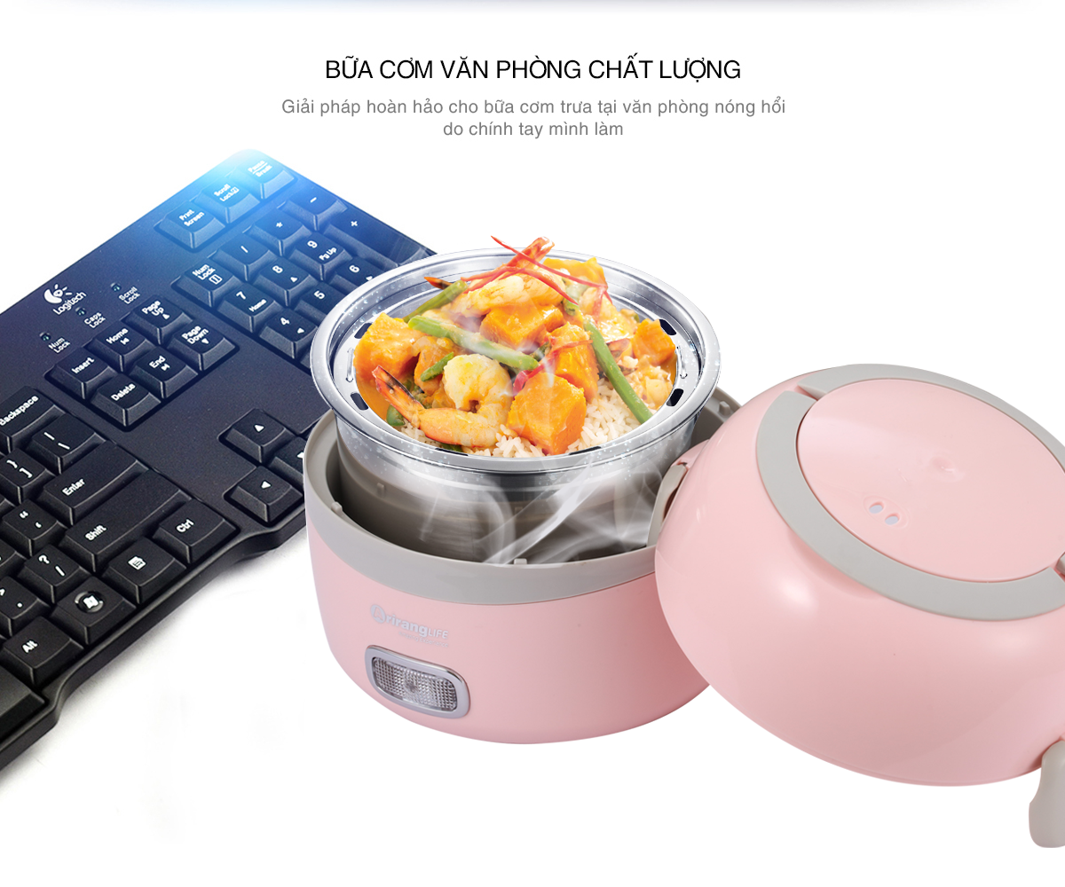 Mô tả Hộp Cơm Hâm Nóng 2 Tầng ArirangLife EL-ALS263, Nấu Chín Và Hâm Nóng Thức Ăn, Bảo Hành 1 Năm - 11