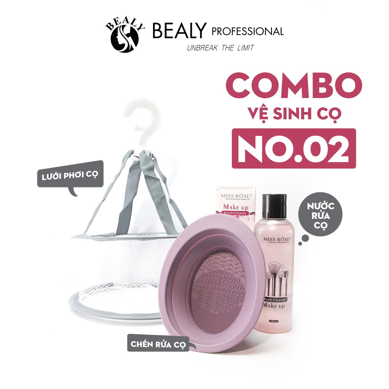 Mô tả COMBO VỆ SINH CỌ TRANG ĐIỂM SIÊU TIỆN LỢI - 3