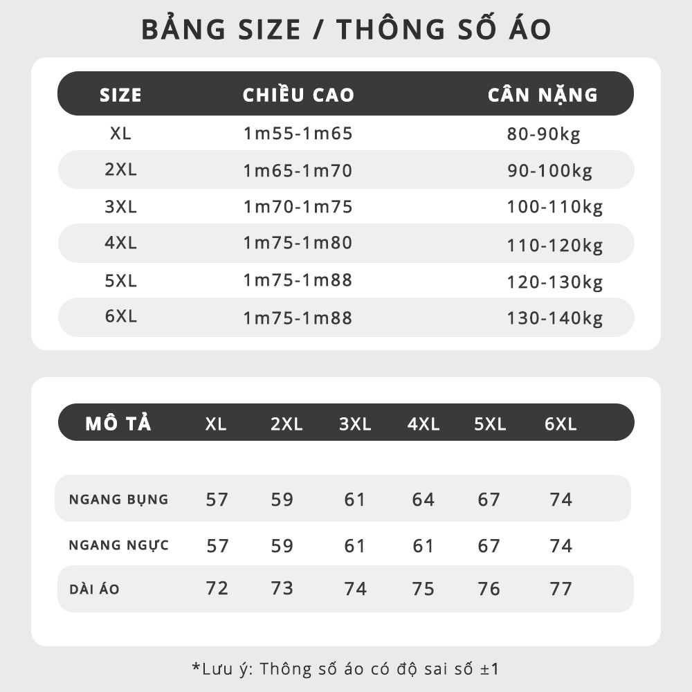 Mô tả Áo Polo Nam Bigsize 80-140KG AKYOO Cao Cấp Cotton Co Giãn, Thâm Hút Mồ Hôi, Áo Polo Bigsize-PL SOI - 10