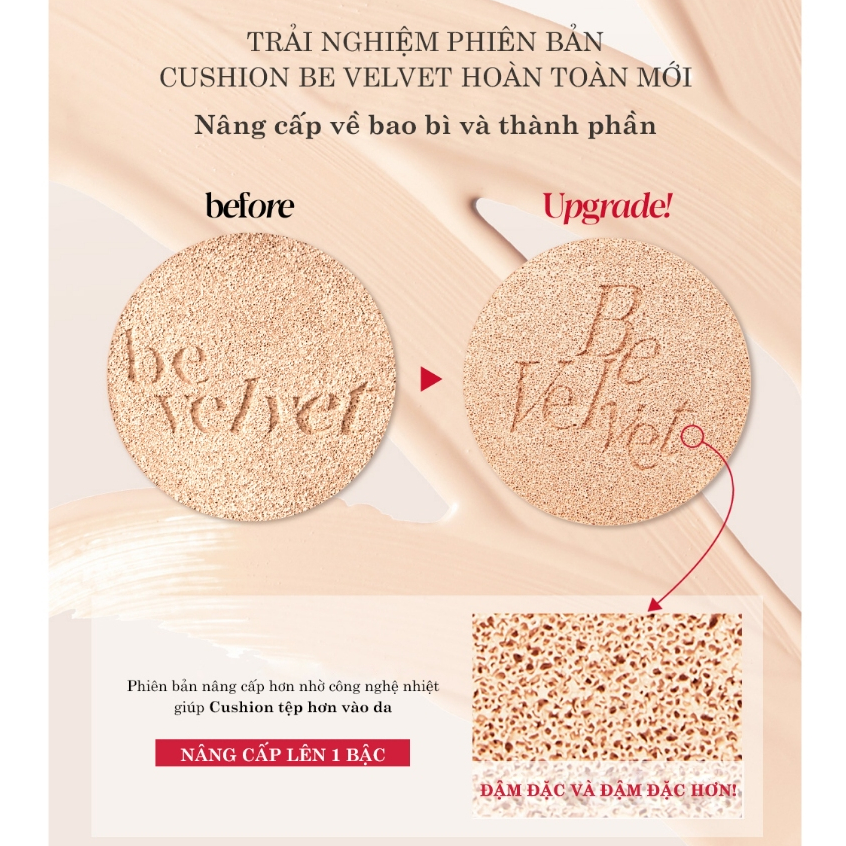 Mô tả Phấn Nước Espoir Pro Tailor Be Velvet Cushion New Class SPF34 PA++ 13gr - 2
