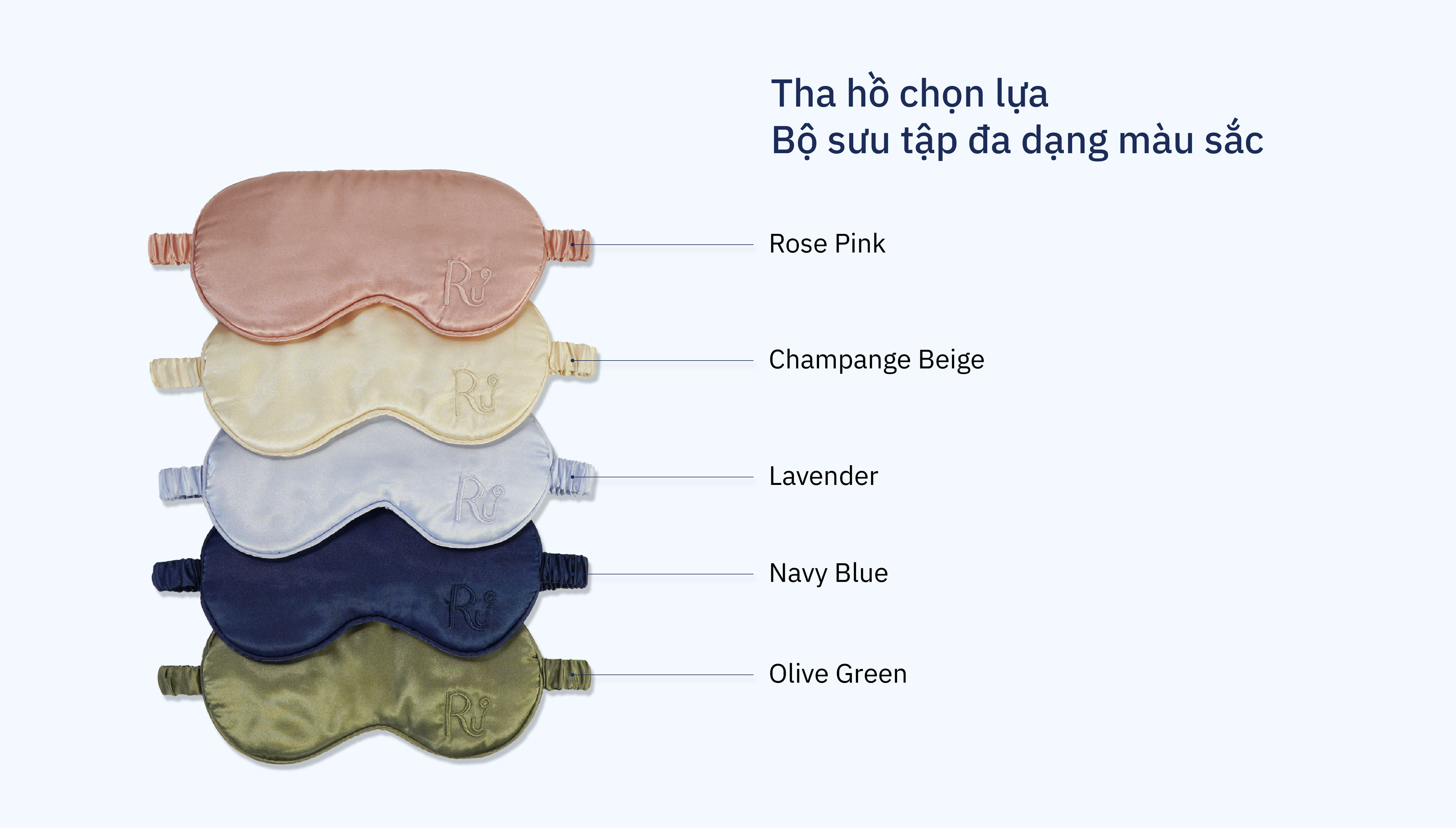 Mô tả Bộ Bịt Mắt Cao Cấp Ru9 - Chất Liệu Sateen Sang Trọng, Thoáng Mát | Giúp Thoải Mái Dễ Ngủ | Bao Gồm 2 Set - 3