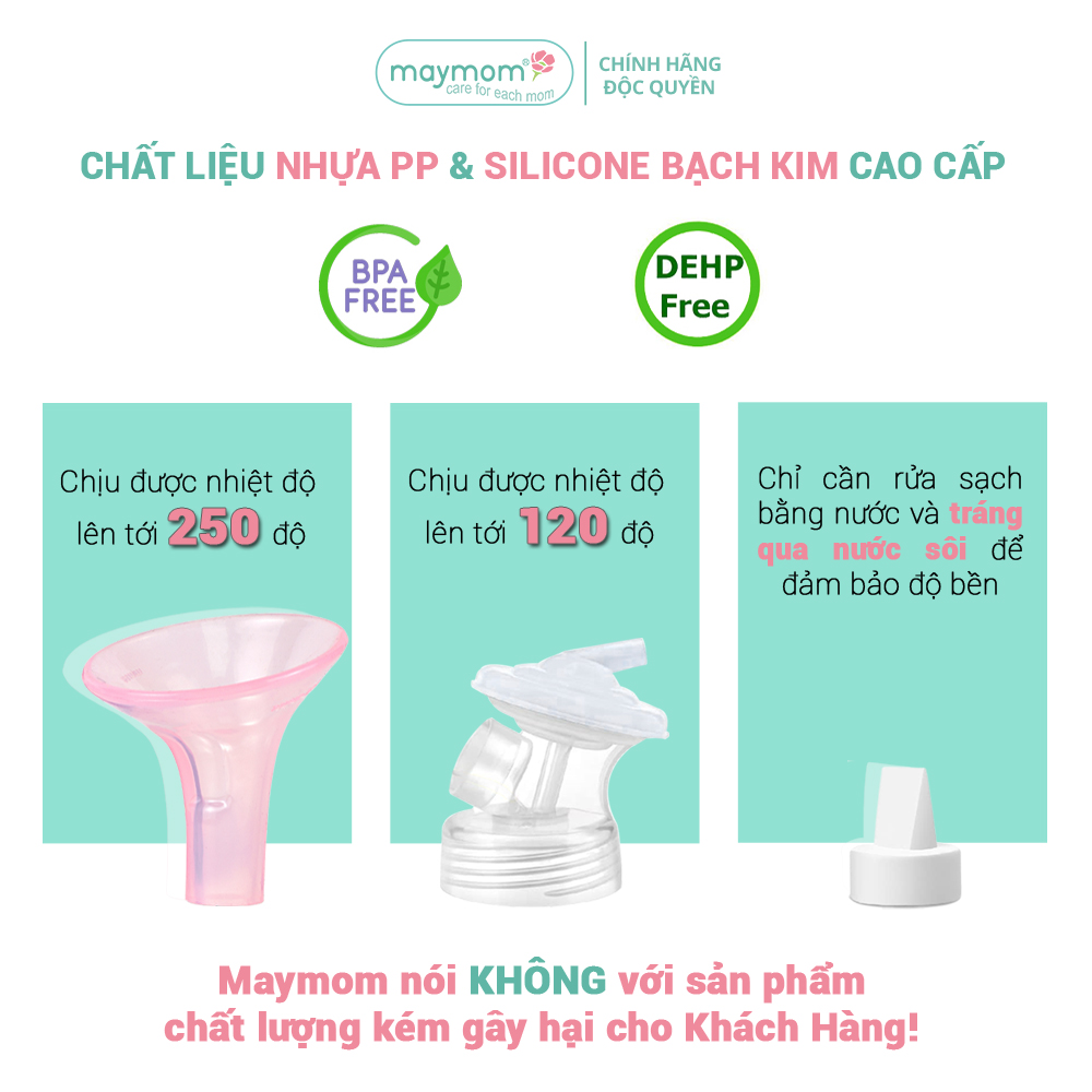Mô tả Phụ Kiện Hút Sữa Cải Tiến Phễu Silicone Cho Máy Spectra, Avent, Fazt, Rozabi, Vắt Sữa Êm Ái, Kiểm Định An Toàn Quốc Tế - 6