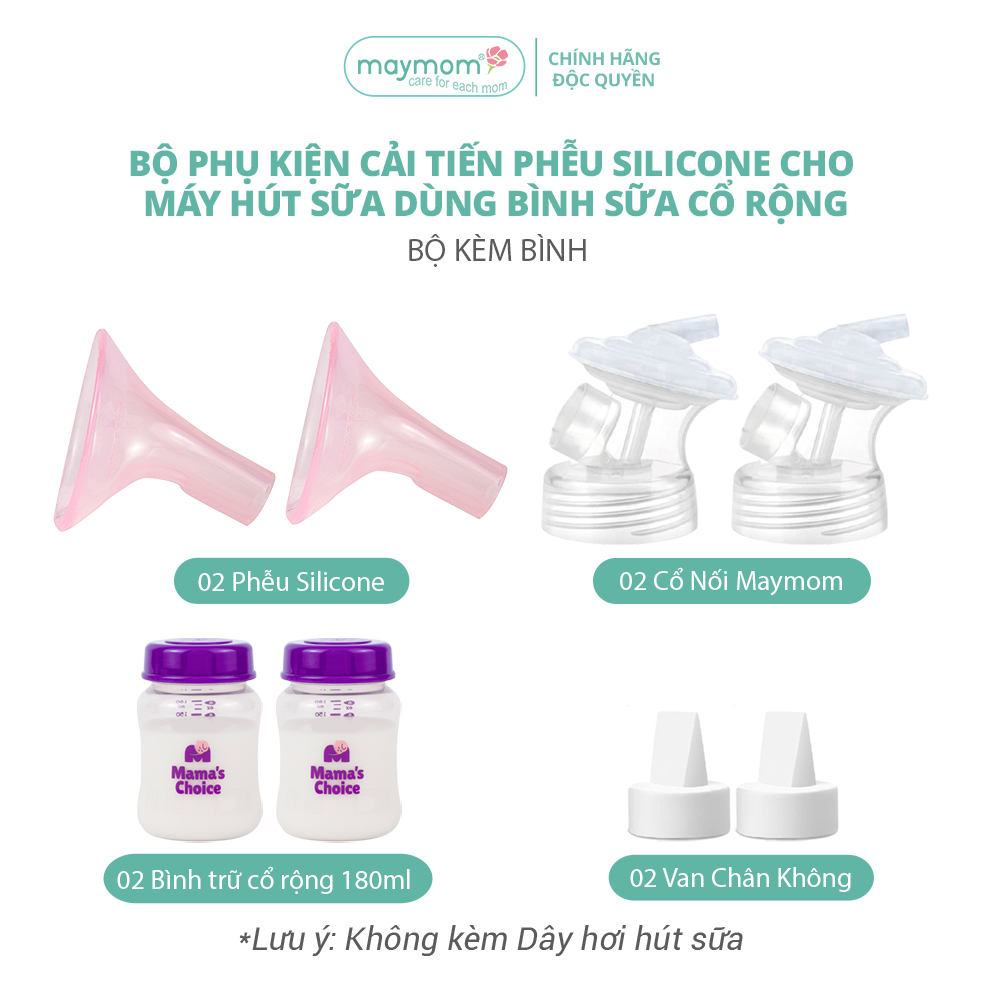 Mô tả Phụ Kiện Hút Sữa Cải Tiến Phễu Silicone Cho Máy Spectra, Avent, Fazt, Rozabi, Vắt Sữa Êm Ái, Kiểm Định An Toàn Quốc Tế - 1