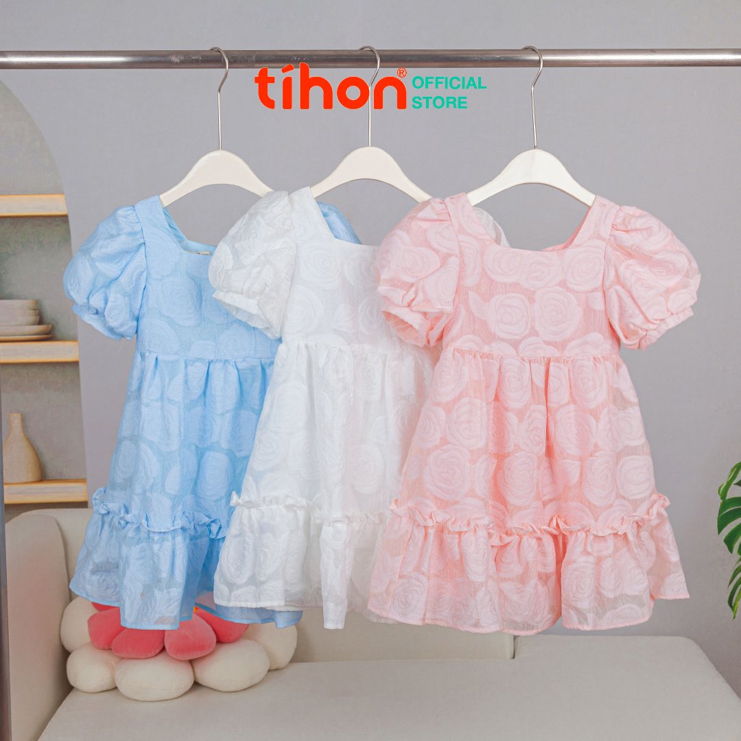 Mô tả Váy công chúa dáng xòe TIHON cao cấp chất liệu tơ xốp hoa mềm mịn VT0750649 - 2