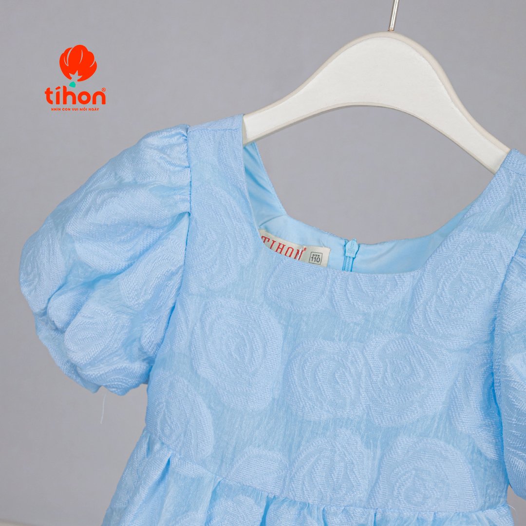 Mô tả Váy công chúa dáng xòe TIHON cao cấp chất liệu tơ xốp hoa mềm mịn VT0750649 - 4