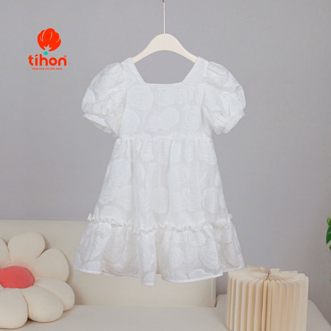 Mô tả Váy công chúa dáng xòe TIHON cao cấp chất liệu tơ xốp hoa mềm mịn VT0750649 - 7