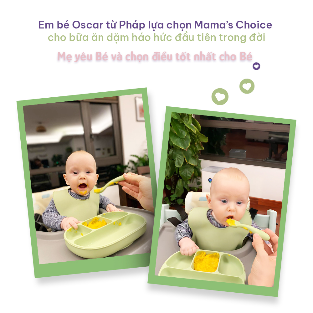 Mô tả Thìa Ăn Dặm Silicone Cho Bé, Thìa Mama's Choice Chất Liệu Mềm Mại và An Toàn Kiểm Định Quốc Tế - 2