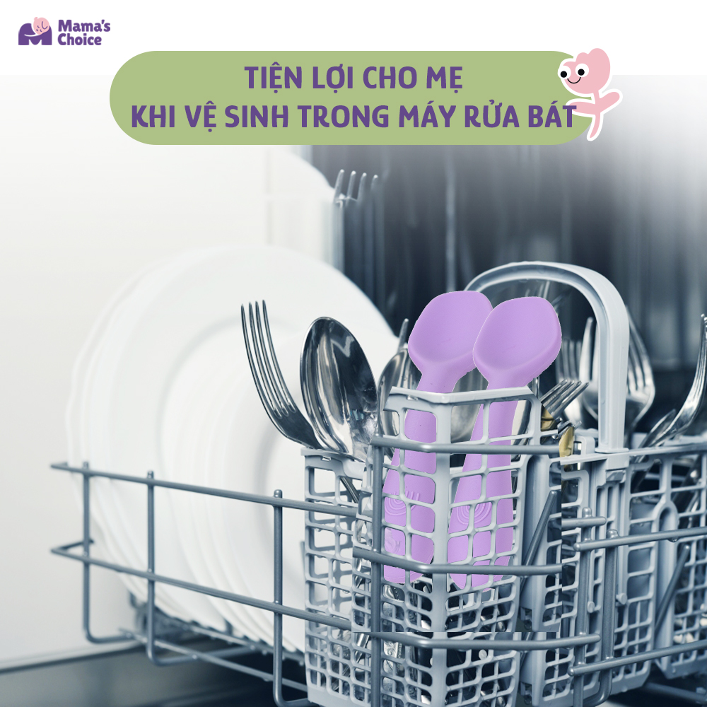 Mô tả Thìa Ăn Dặm Silicone Cho Bé, Thìa Mama's Choice Chất Liệu Mềm Mại và An Toàn Kiểm Định Quốc Tế - 10