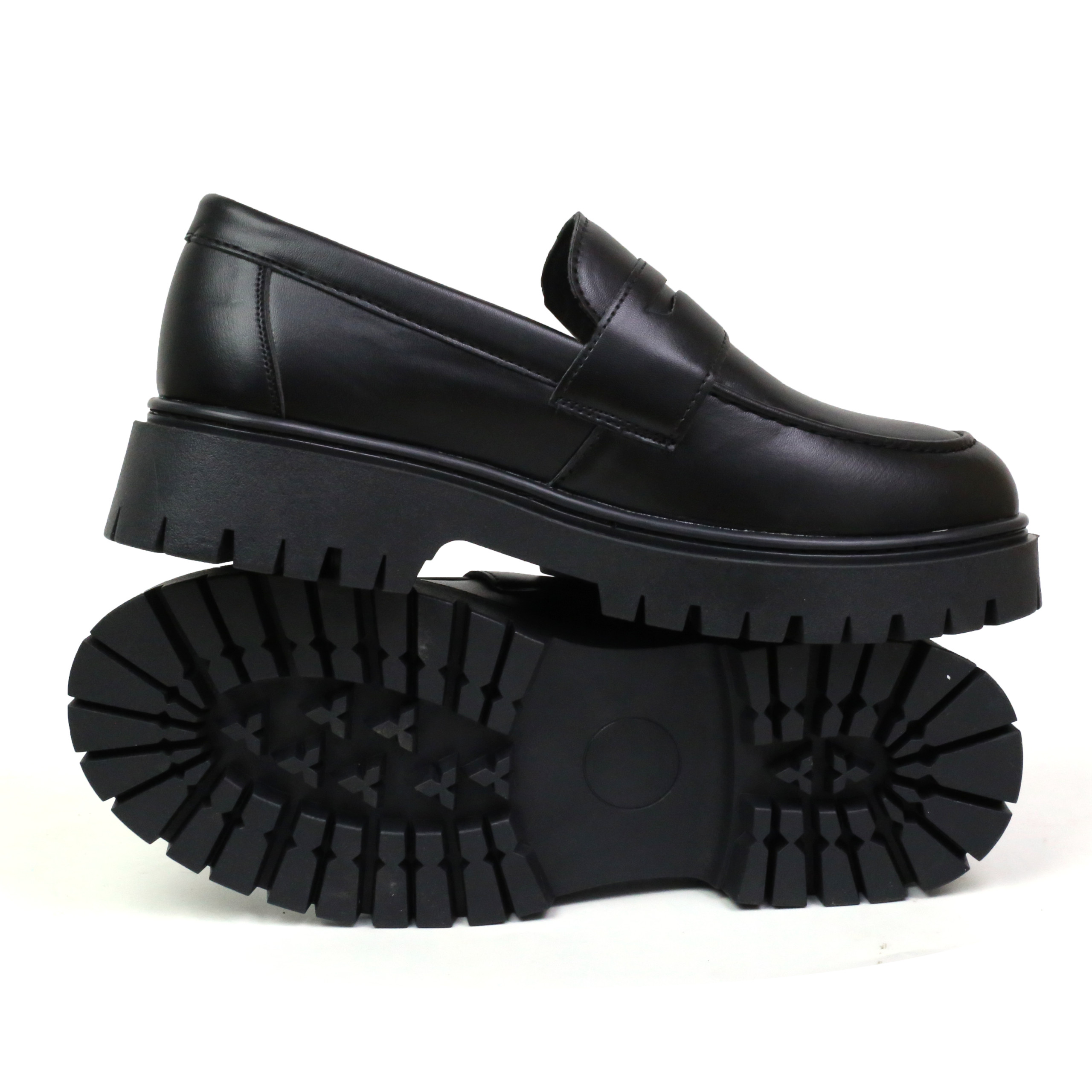 Mô tả Giày da chunky loafer công sở thời trang INICHI G1229 da lì đế chunky thời trang - 2