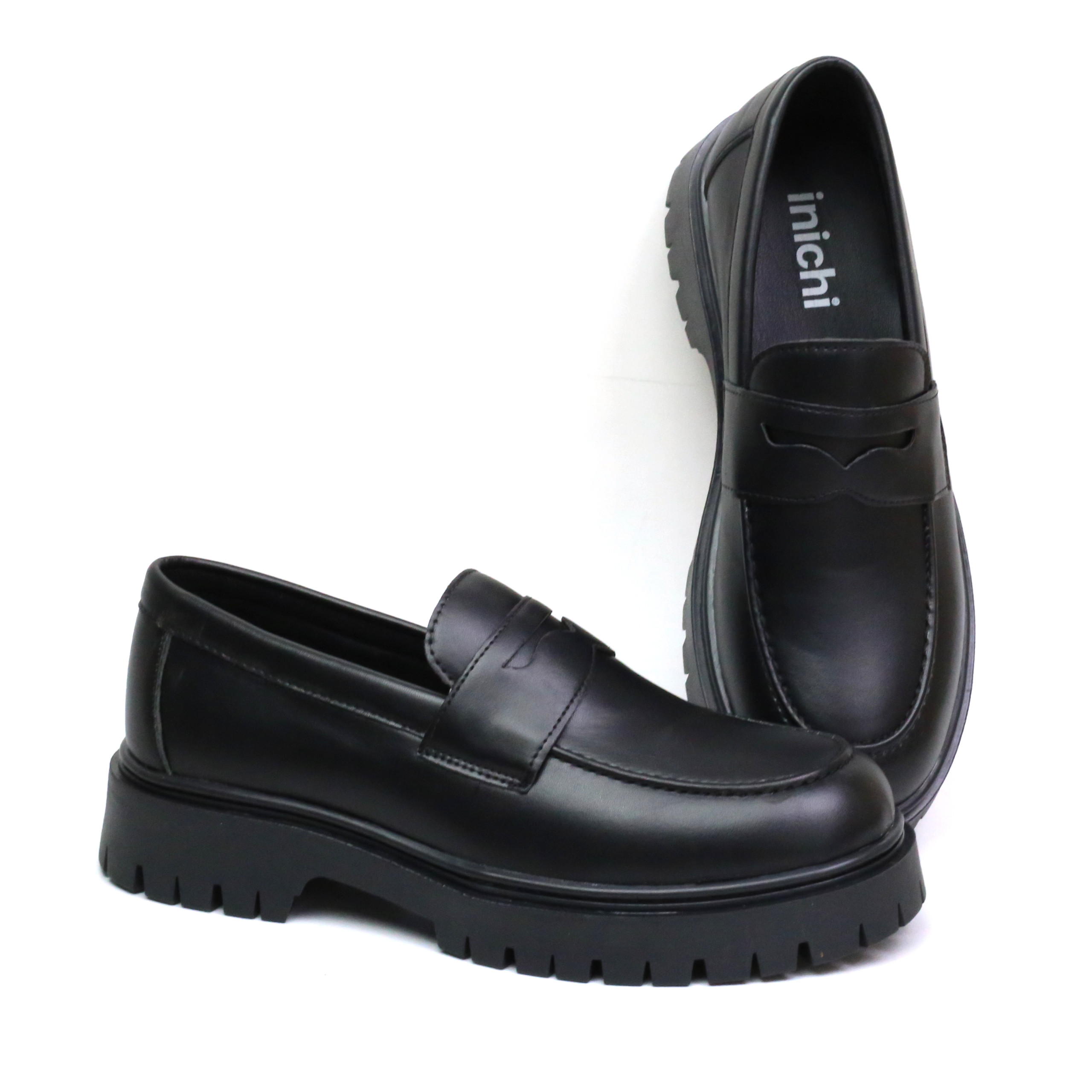 Mô tả Giày da chunky loafer công sở thời trang INICHI G1229 da lì đế chunky thời trang - 4