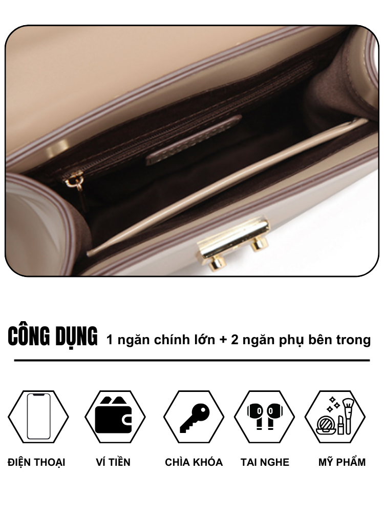 Túi Xách Nữ MICOCAH MC79 Dáng Công Sở