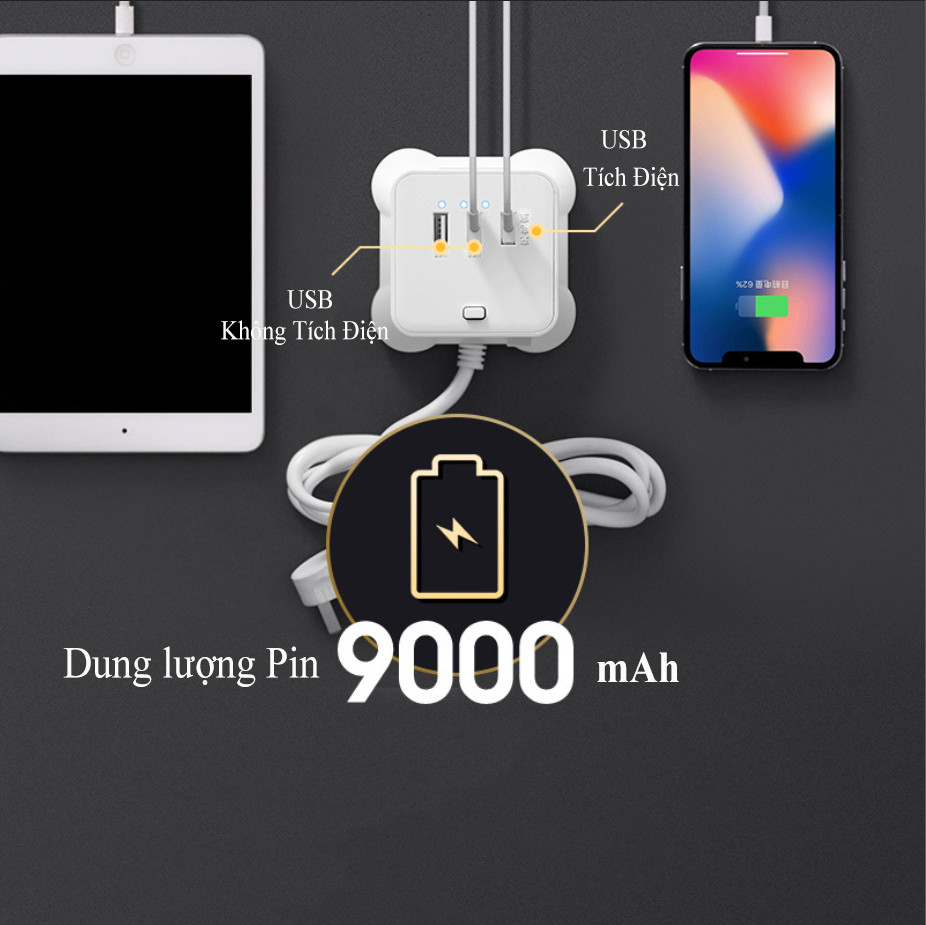 Đèn chiếu sáng 3 mức của ổ cắm