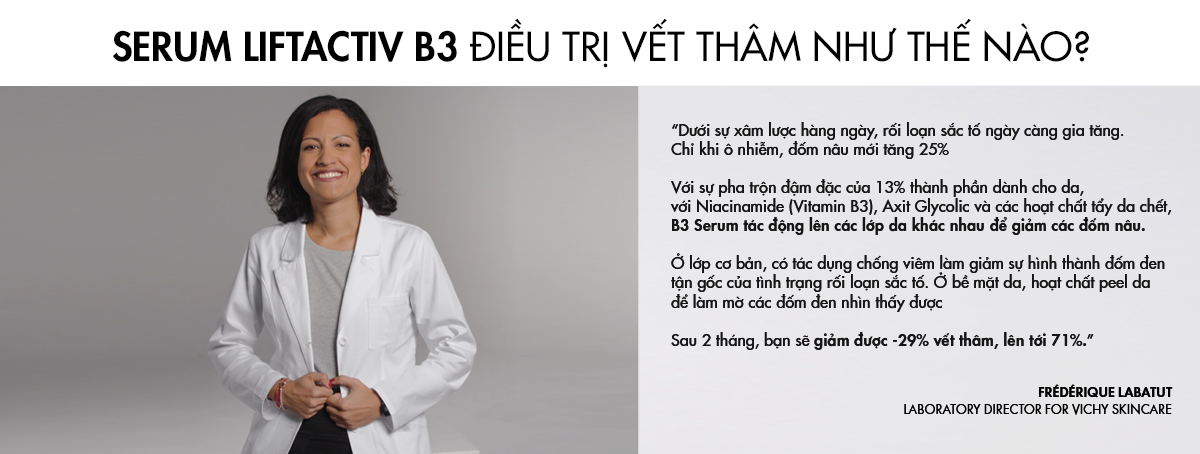 Mô tả Tinh chất giúp cải thiện & ngăn ngừa thâm nám đốm nâu Vichy Liftactiv B3 dark spots 30ml - 9
