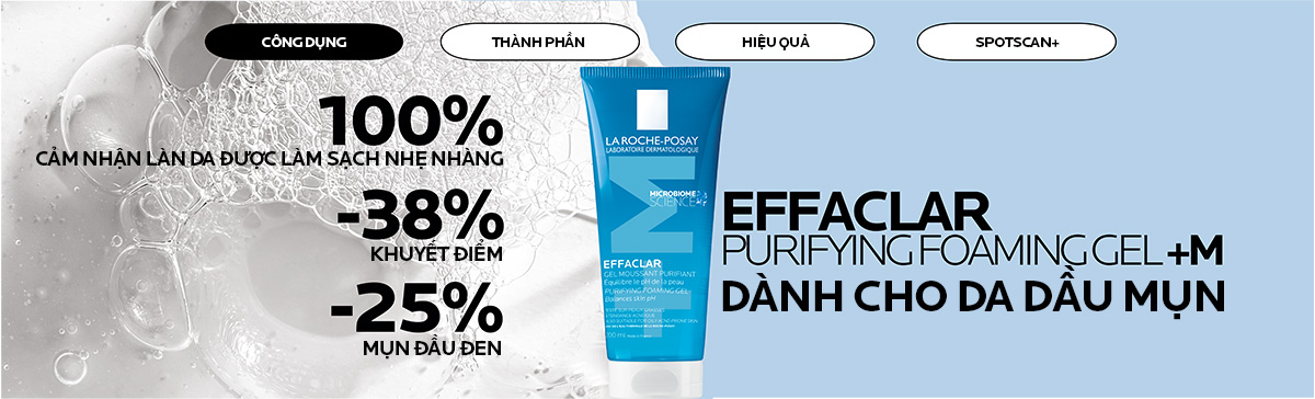 Mô tả Gel rửa mặt tạo bọt giúp làm sạch sâu cho da dầu mụn La Roche-Posay Effaclar Foaming Gel +M 200ml - 3
