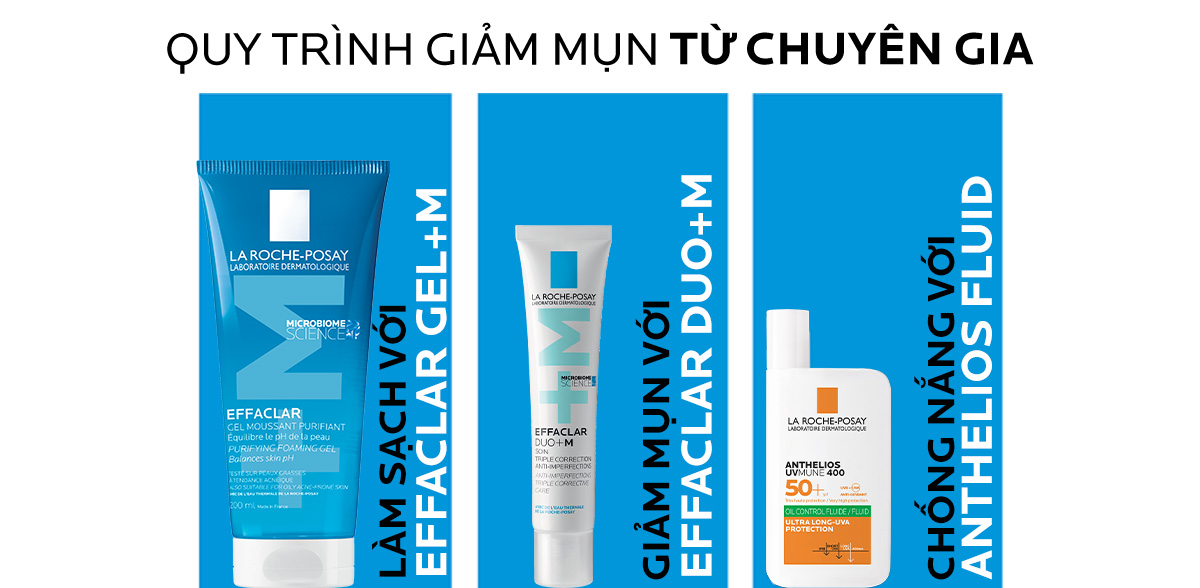 Mô tả Gel rửa mặt tạo bọt giúp làm sạch sâu cho da dầu mụn La Roche-Posay Effaclar Foaming Gel +M 200ml - 8