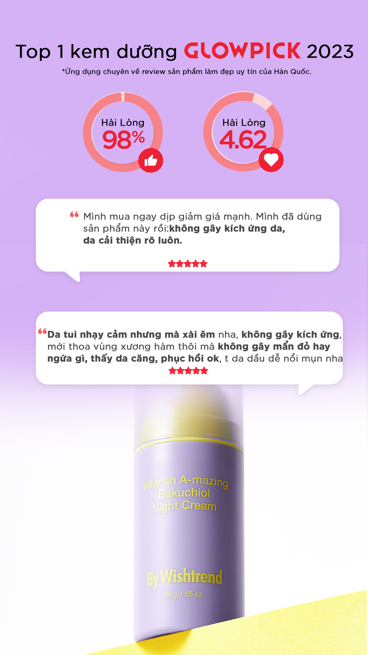 Mô tả 1 kem dưỡng vitamin A-mazing Bakuchiol Night Cream 10g+ 1 toner mandelic 30ml + 1 mask  Natural Vitamin 2 - 3
