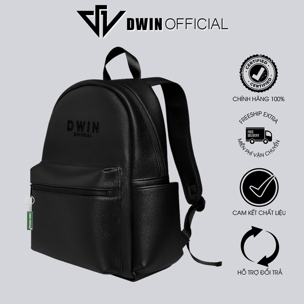 Mô tả Balo da nam nữ thêu logo Dwin cặp đi học thời trang hàn quốc basic Racer - 5