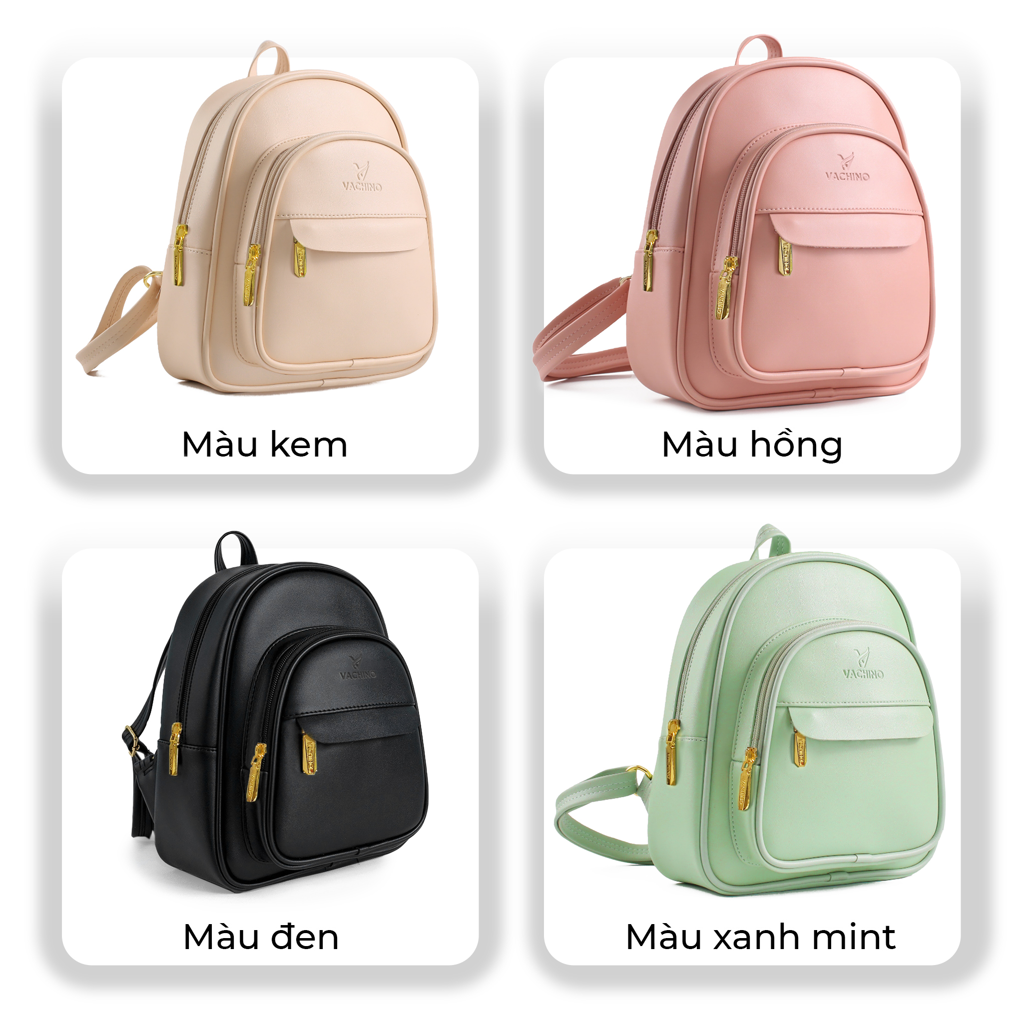 Mô tả Balo da nữ thời trang cao cấp Salia VACHINO - BG003 - 4