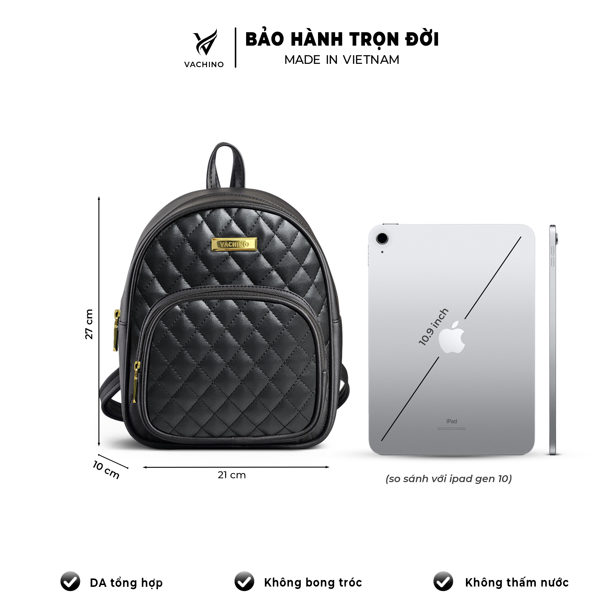 Mô tả Balo da nữ thời trang dễ thương VACHINO-BG006 - 1