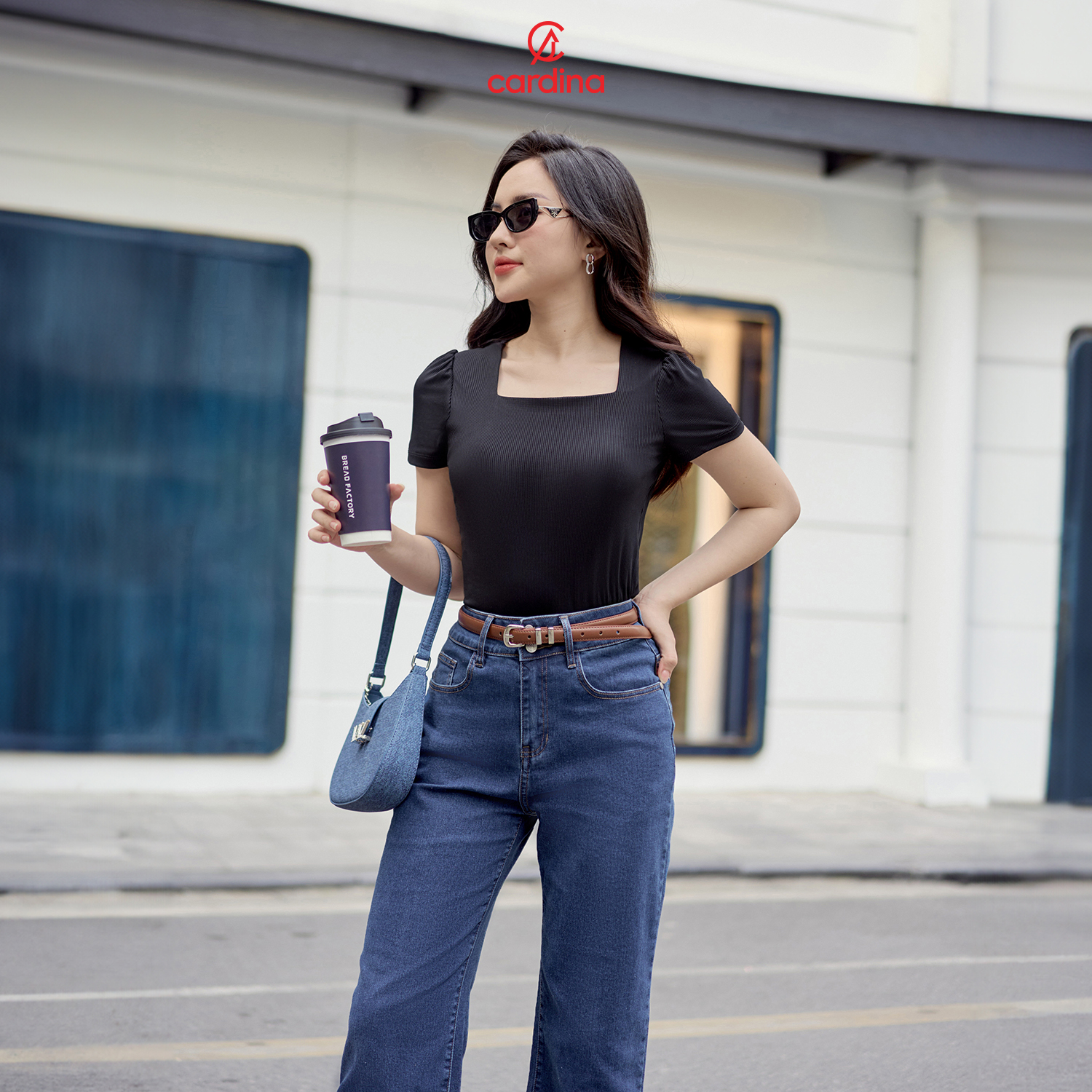 Mô tả Áo thun nữ CARDINA chất liệu tăm lạnh cổ vuông tay bồng kiểu dáng nhẹ nhàng hiện đại trẻ trung 4AFC12 5AFC12 - 7