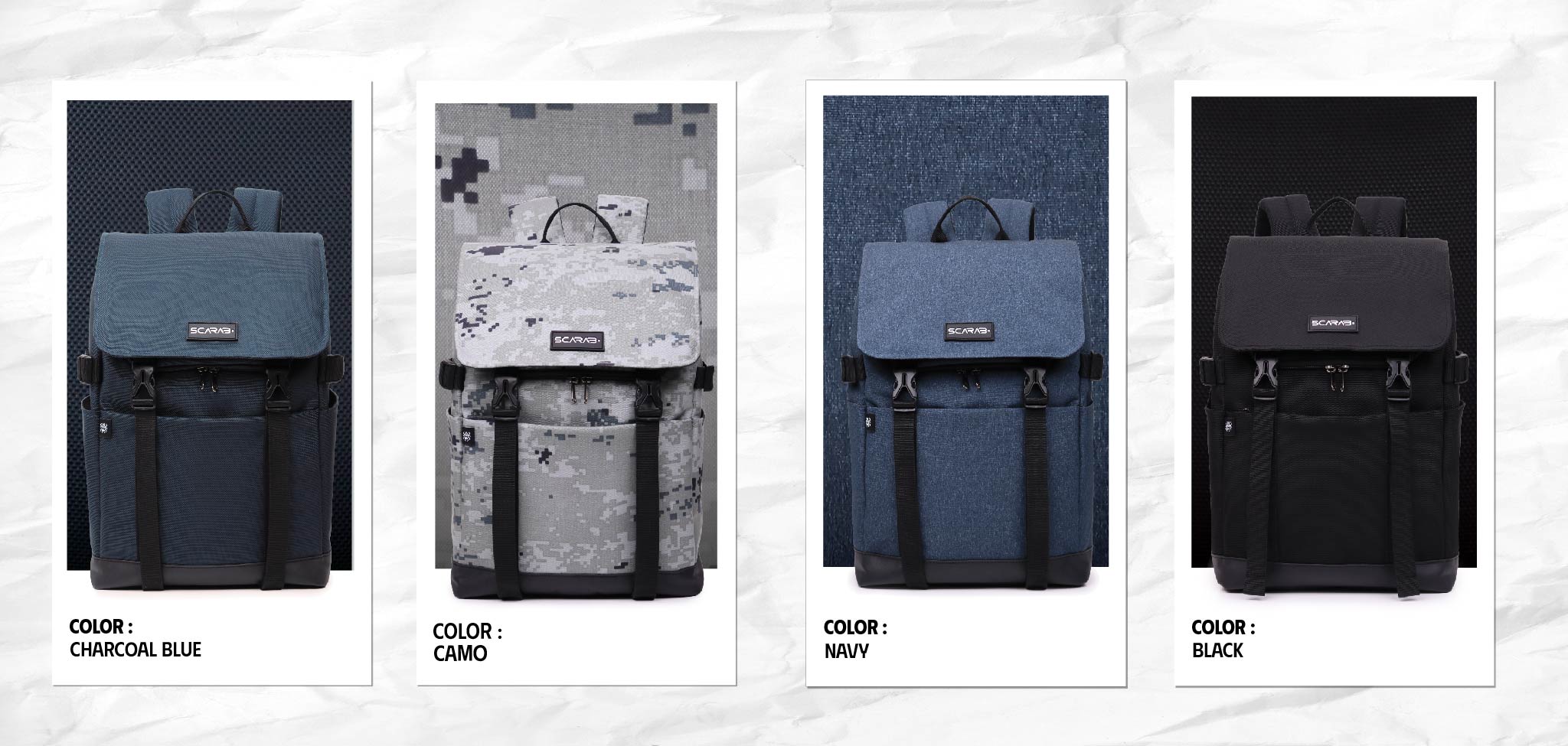 Mô tả Balo Scarab Urban Fabric Backpack - Ba lô Nam Nữ, Chống Thấm Tốt - 4