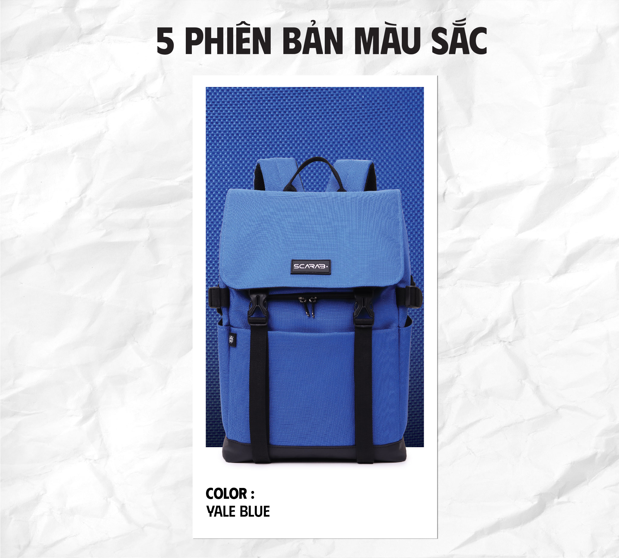 Mô tả Balo Scarab Urban Fabric Backpack - Ba lô Nam Nữ, Chống Thấm Tốt - 3