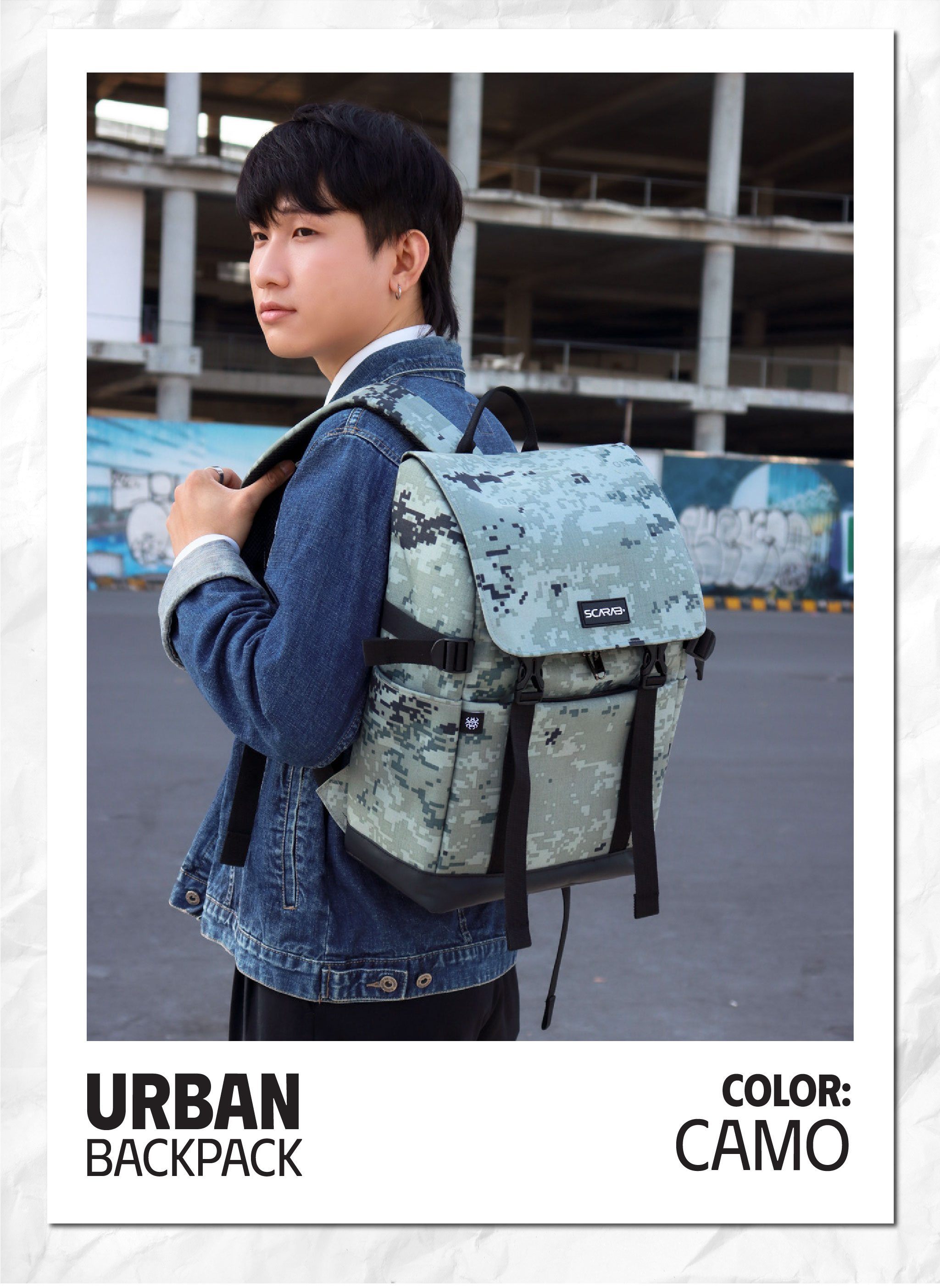 Mô tả Balo Scarab Urban Fabric Backpack - Ba lô Nam Nữ, Chống Thấm Tốt - 7