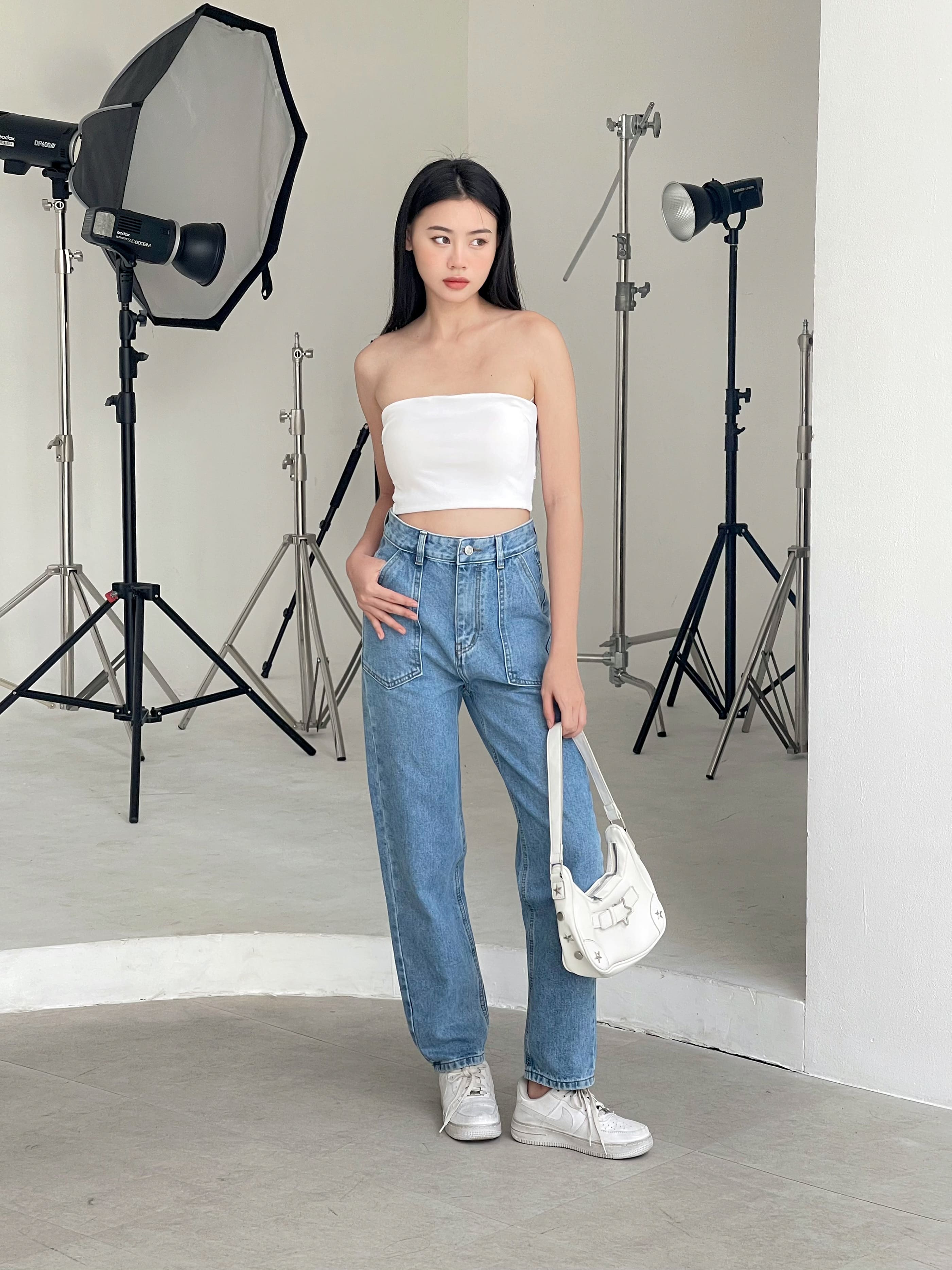 Mẫu quần jean baggy nữ VMSTYLE