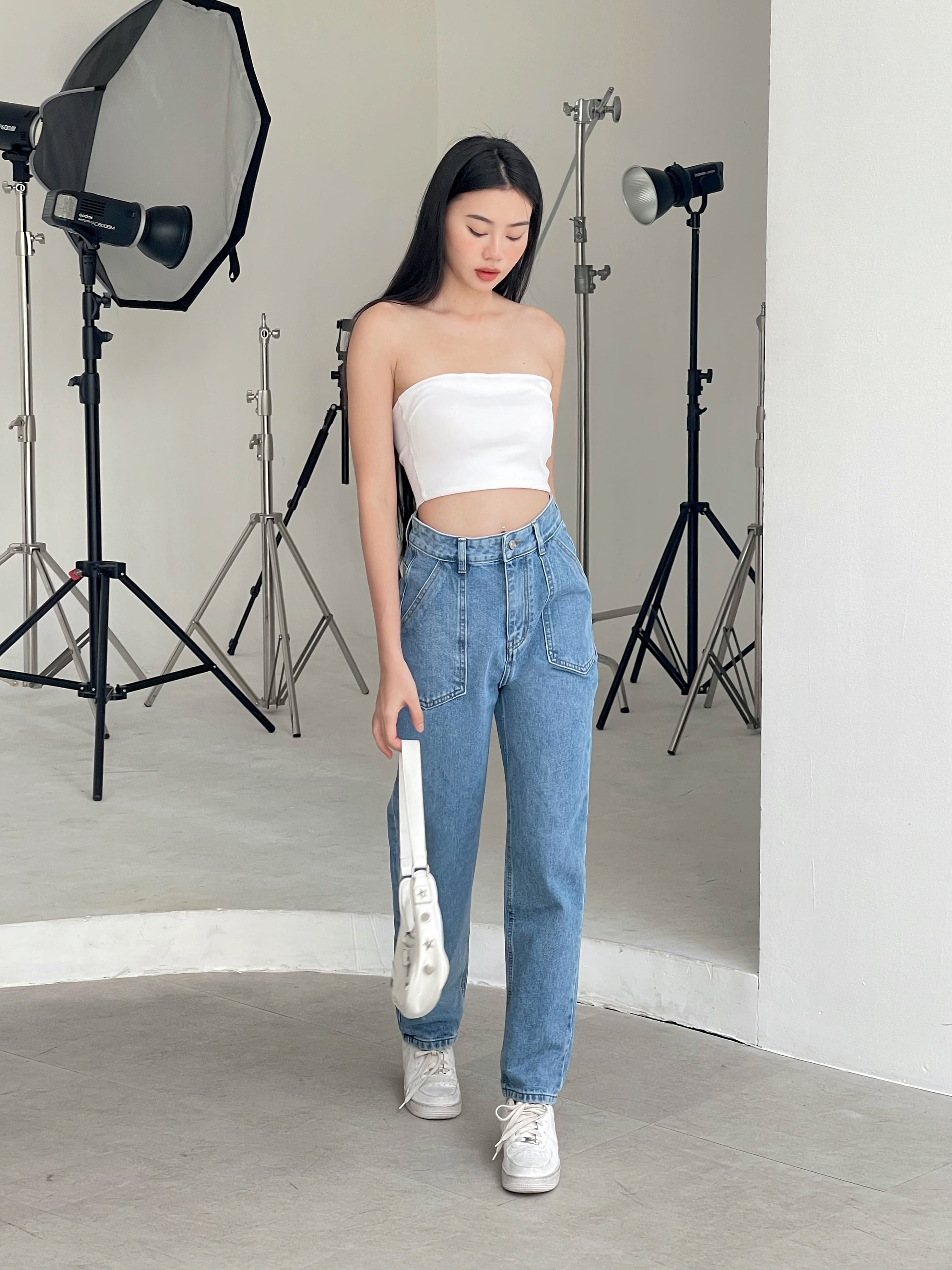 Chi tiết quần jean baggy VMSTYLE