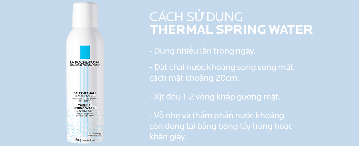 Mô tả Nước xịt khoáng làm sạch và làm dịu cho da nhạy cảm La Roche-Posay Thermal Spring Water - 5