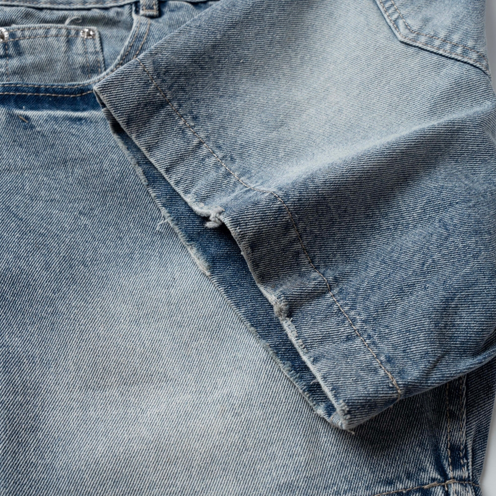 Mô tả Quần short Jean Nam BAMI HOME, quần đùi Jean dày dặn, form trên gối QJ05 - 4