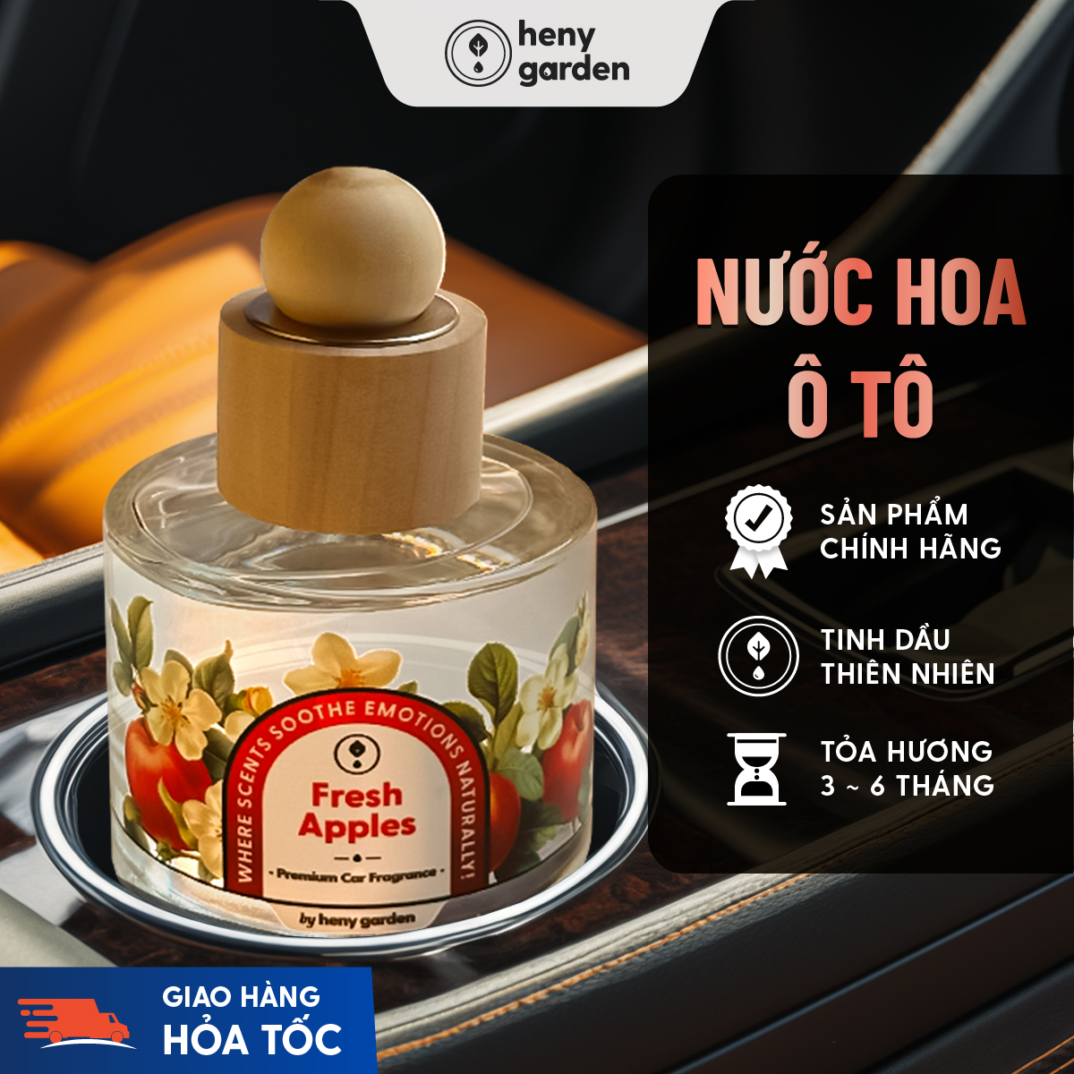 Nước Hoa Ô Tô HENY GARDEN Cao Cấp