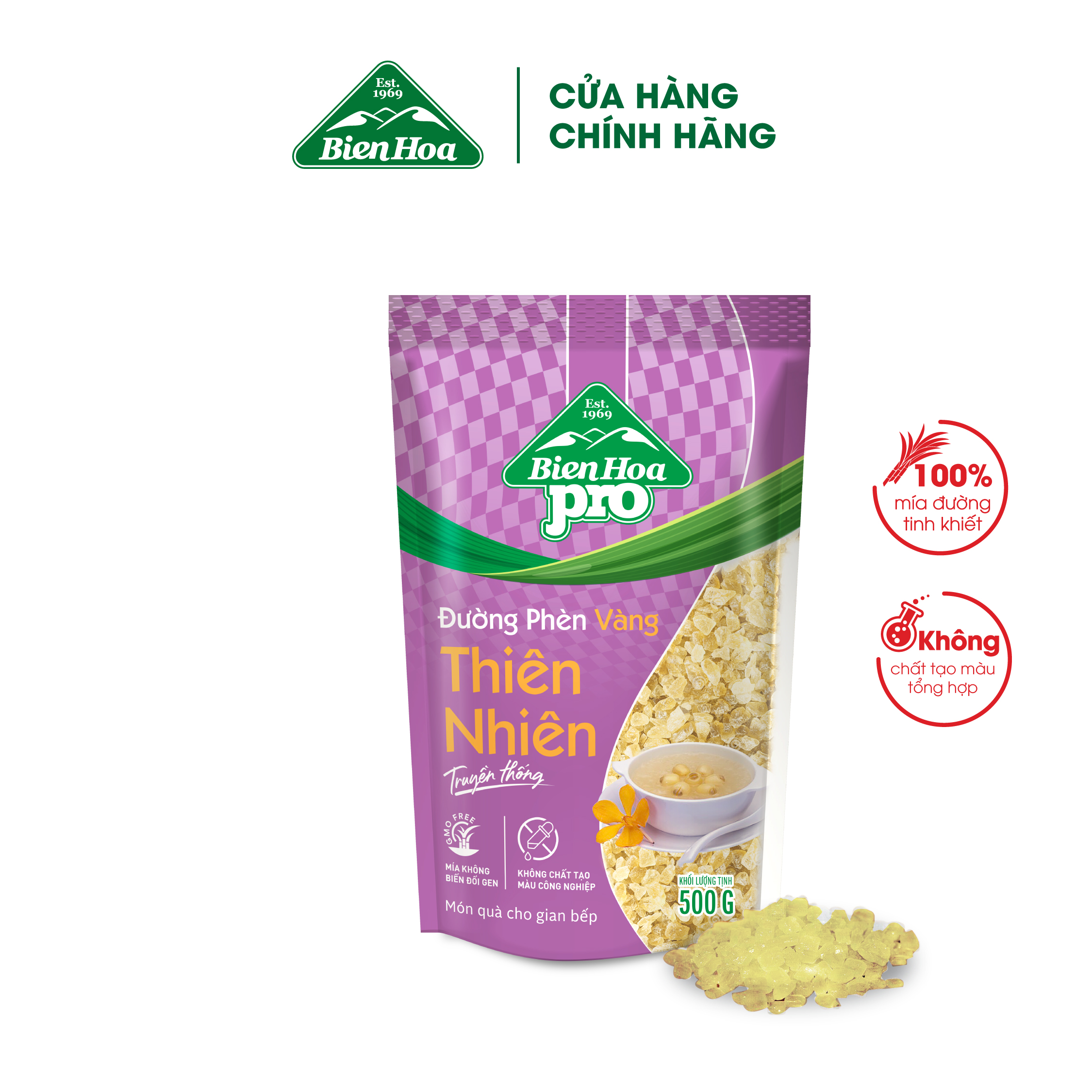 Mô tả Đường Phèn Vàng Thiên Nhiên 500gram/túi - 1