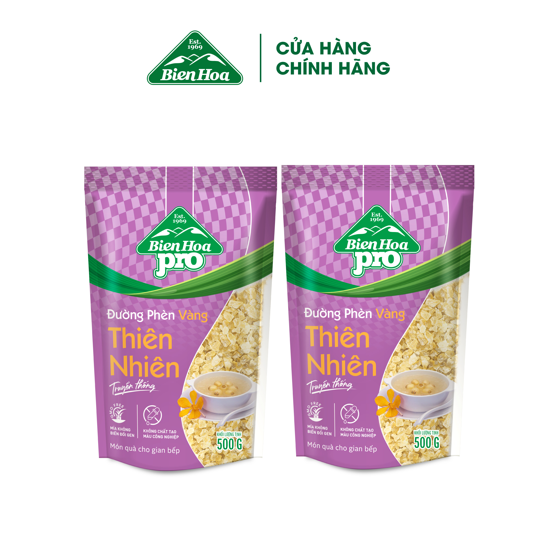 Mô tả Combo 2 Túi Đường Phèn Vàng Thiên Nhiên 500g/túi - 2