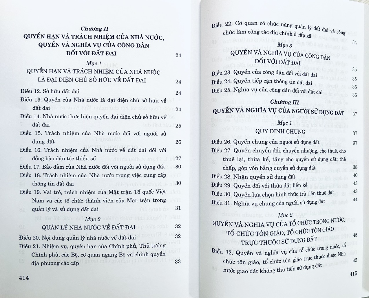 Mô tả Sách - Luật Đất Đai (Luật Đất đai số 31/2024/QH15) - 2