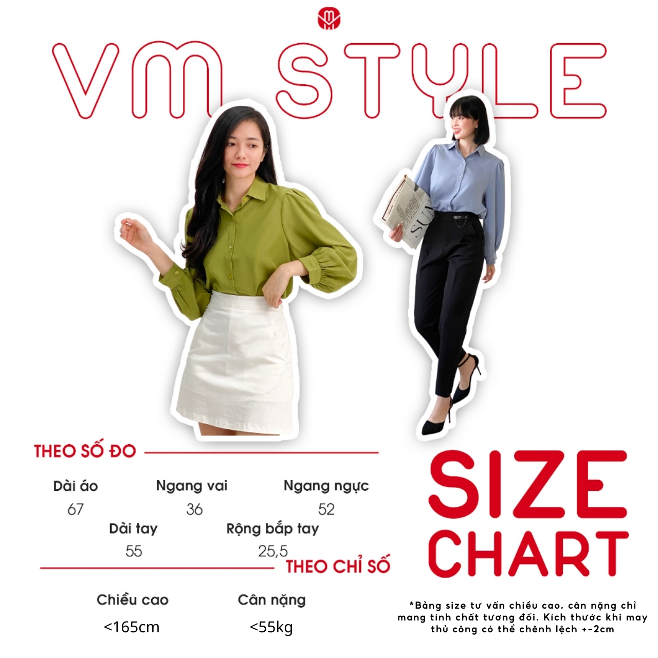 Mô tả Áo sơ mi nữ tay dài, sơ mi công sở VM STYLE thiết kế tay phồng form rộng basic đi chơi, đi học, đi làm  - SMU00017 - 1