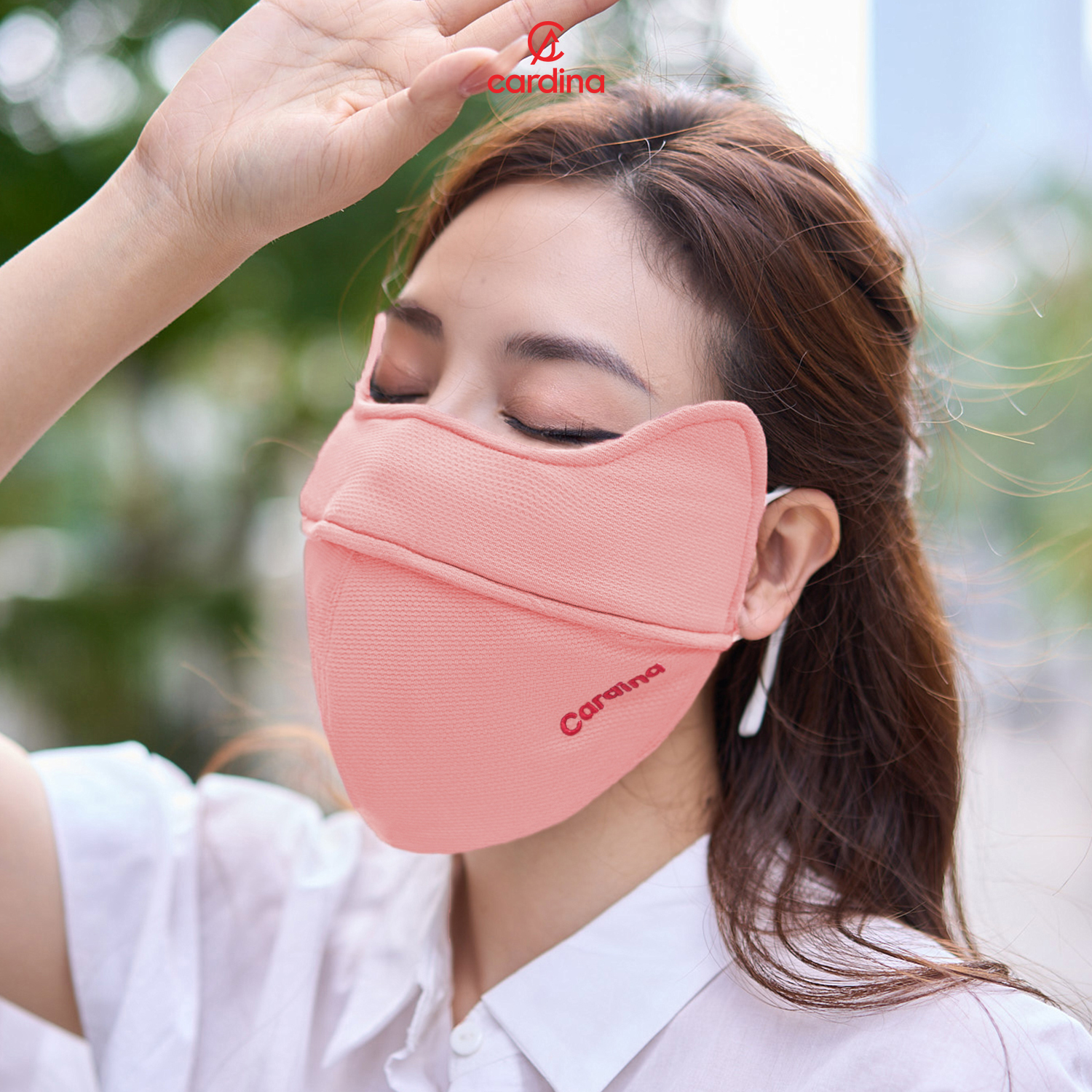 Mô tả Khẩu trang CARDINA chống tia UV lõi bông hoạt tính lọc không khí làm mát thiết kế che vùng da mắt nhạy cảm 4KTKK01 - 10