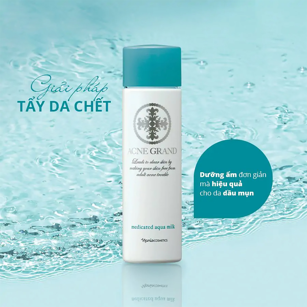 Mô tả Sữa dưỡng da  Naris Acne Grand Medicated Aqua Milk 160ml - 1
