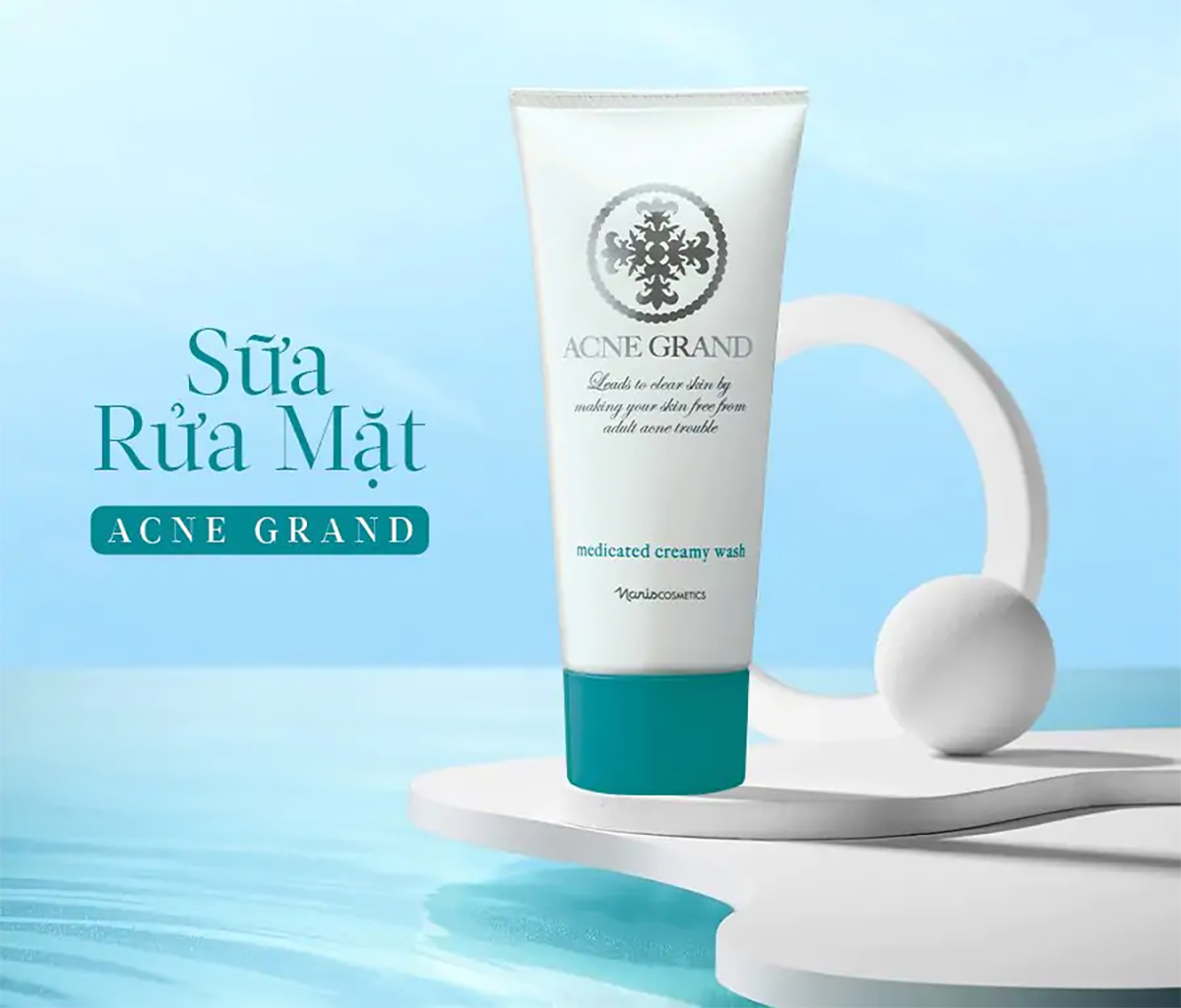 Mô tả SỮA RỬA MẶT NARIS ACNE GRAND MEDICATED CREAMY WASH 100g - 1
