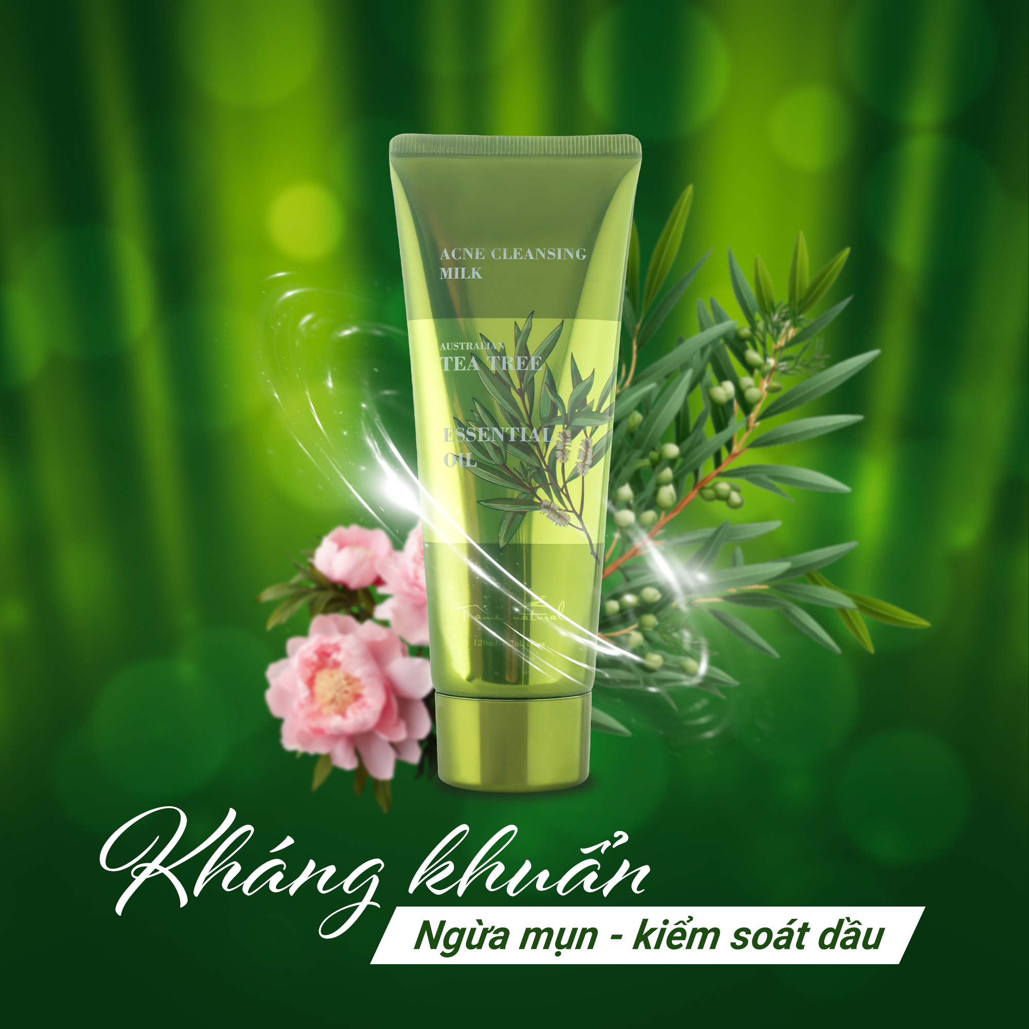 Mô tả Sữa Rửa Mặt Dưỡng Da Tinh Chất Tràm Trà Giảm Mụn Tami Natural 120ml - 5