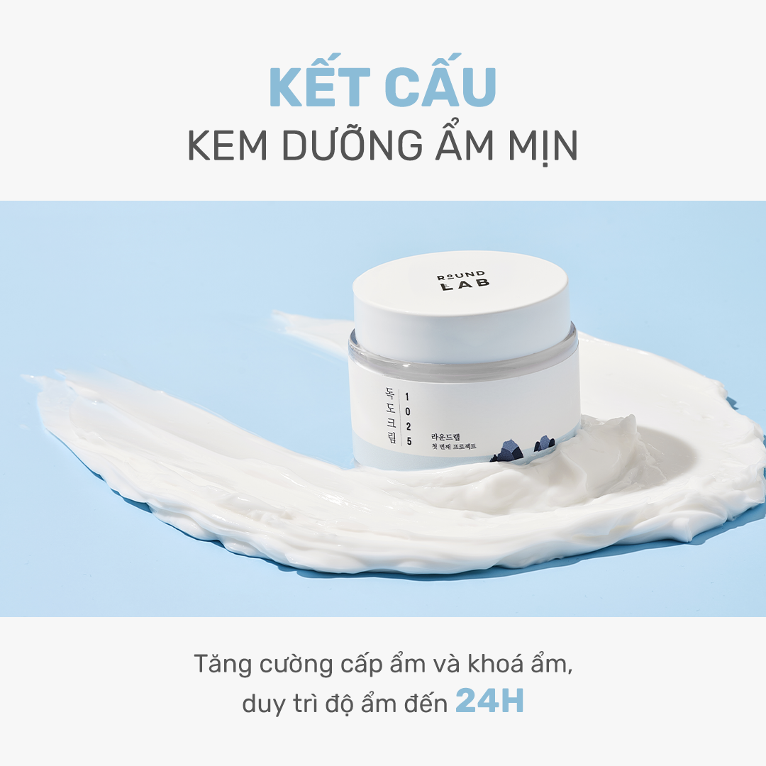 Mô tả Kem Dưỡng Round Lab 1025 Dokdo Cream 80ml giàu khoáng chất giữ ẩm lên đến 24h - 2