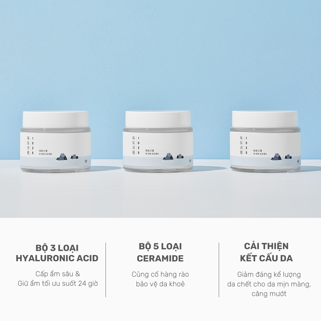 Mô tả Kem Dưỡng Round Lab 1025 Dokdo Cream 80ml giàu khoáng chất giữ ẩm lên đến 24h - 5