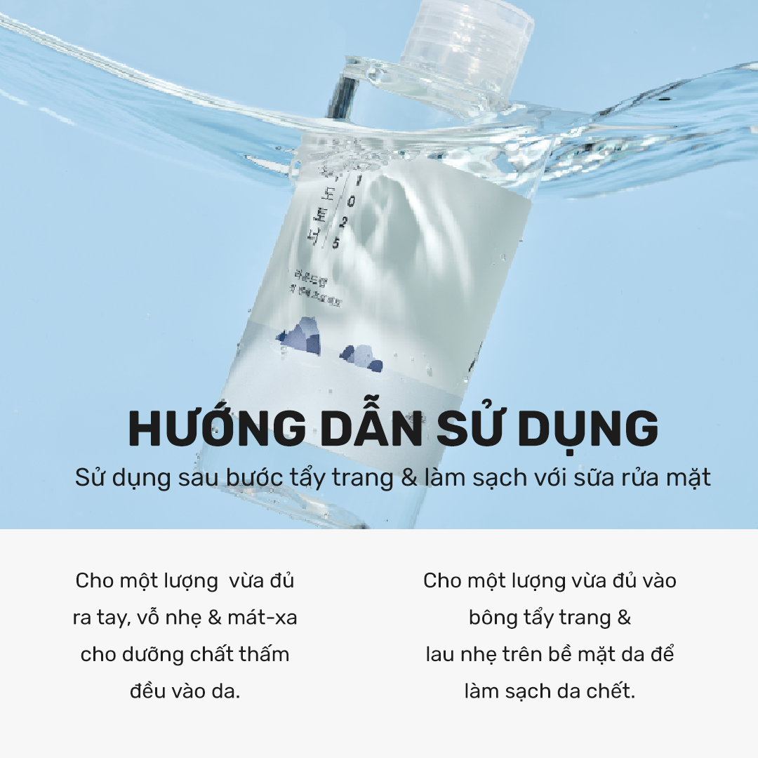 Cách dùng Nước hoa hồng Round Lab Dokdo Toner
