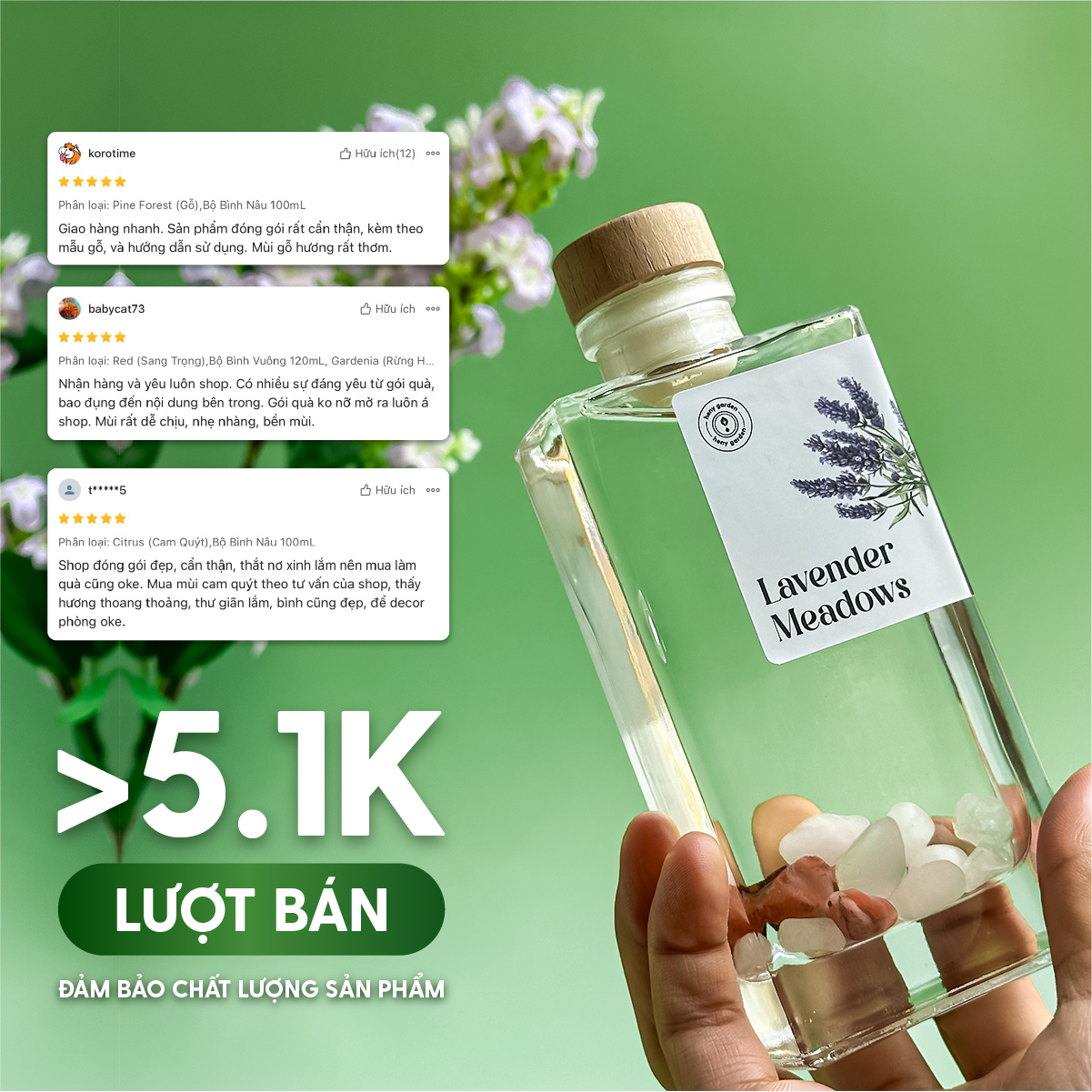 Tinh dầu Heny Garden làm quà tặng