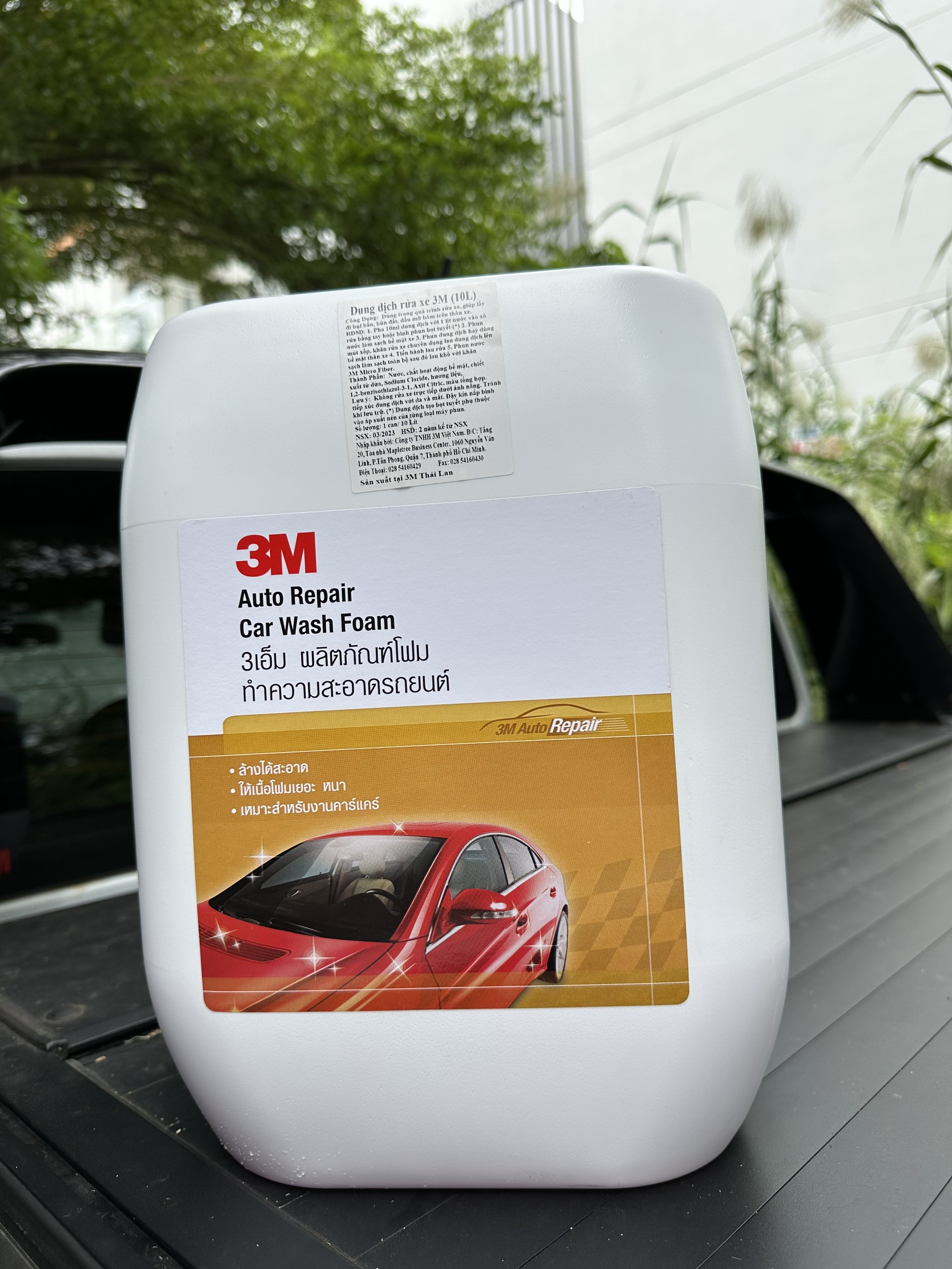 Mô tả Xà bông rửa xe bọt tuyết  3M -  Can 10L Nhập khẩu Thái Lan, Tỷ lệ pha 1:100 - 1