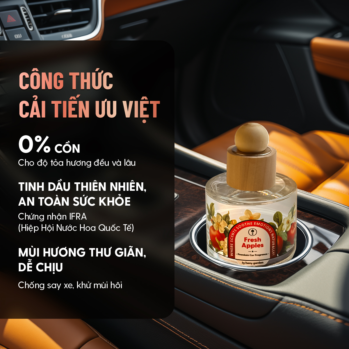 Thiết kế nước hoa ô tô Heny Garden